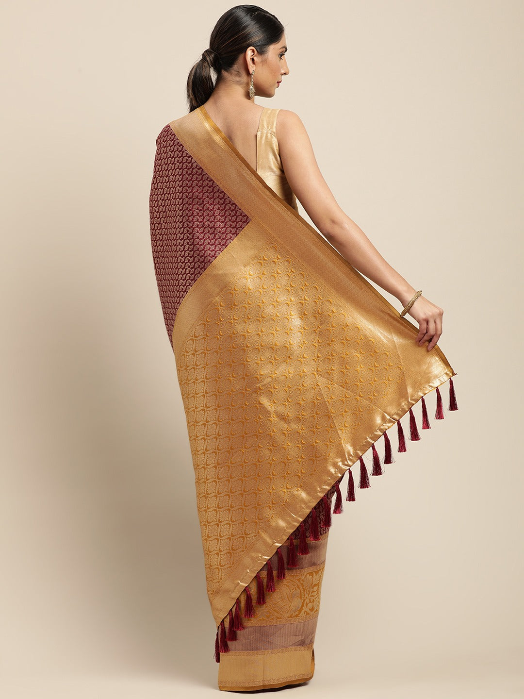 Silk Pattu Border Banarasi Designer Saree