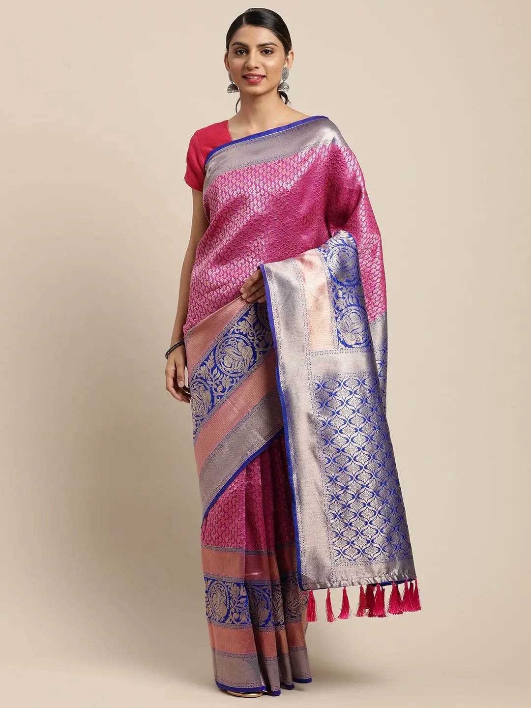 Silk Pattu Border Banarasi Designer Saree