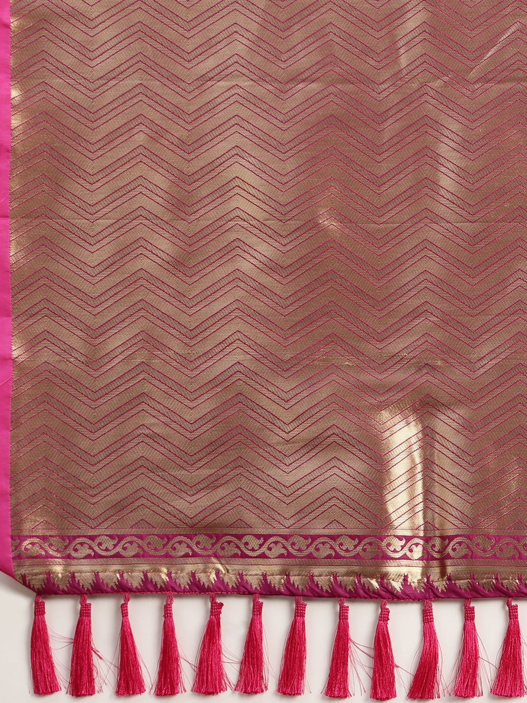  Beautiful Banarasi Wine Colour Silk Blend Saree