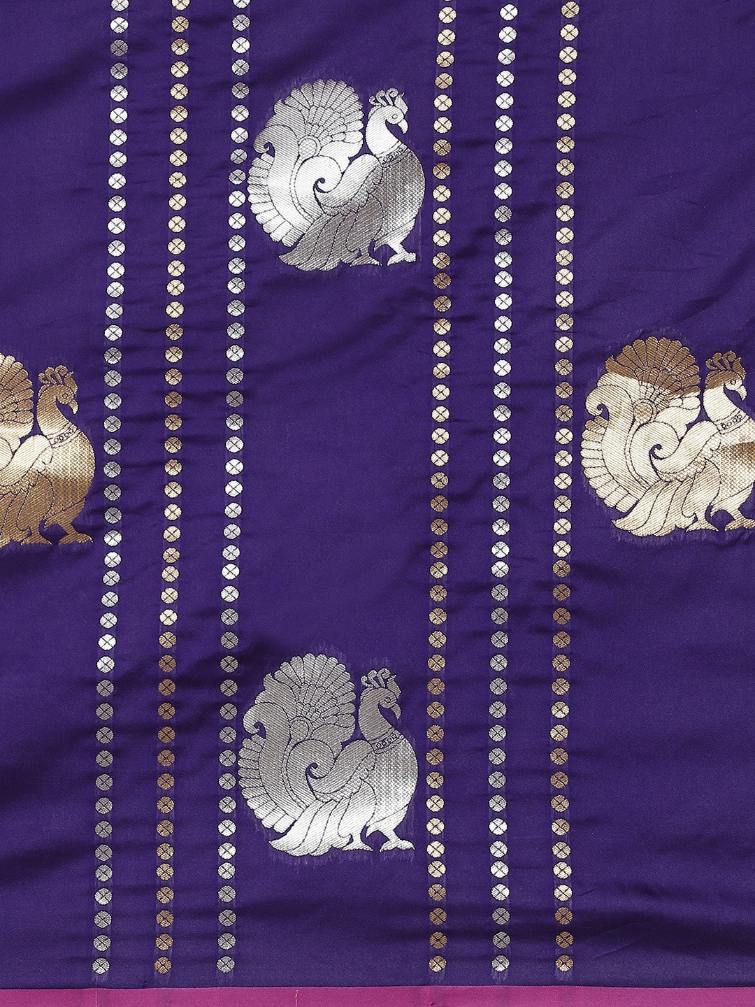  Exclusive Banarasi Purple Colour Silk Saree