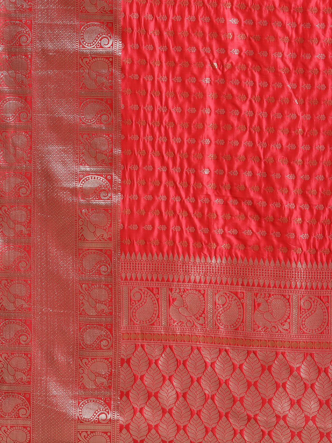  Exclusive Banarasi Gajari Colour Woven Design Silk Saree