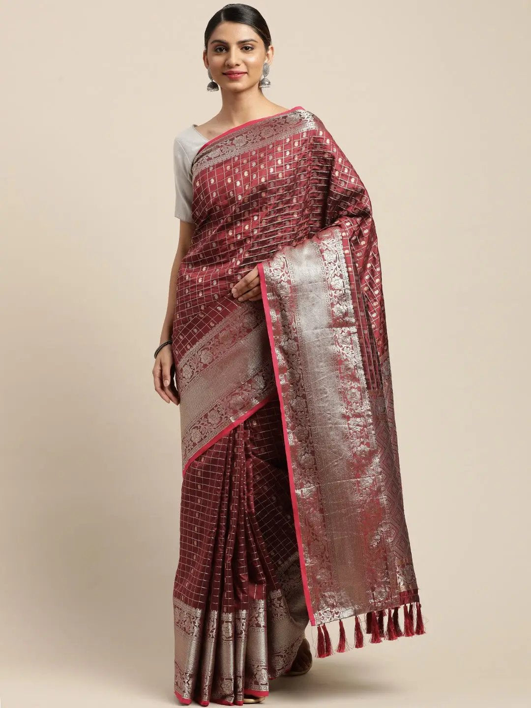 Banarasi Soft Silk Kanchi Zari Weaving Saree 