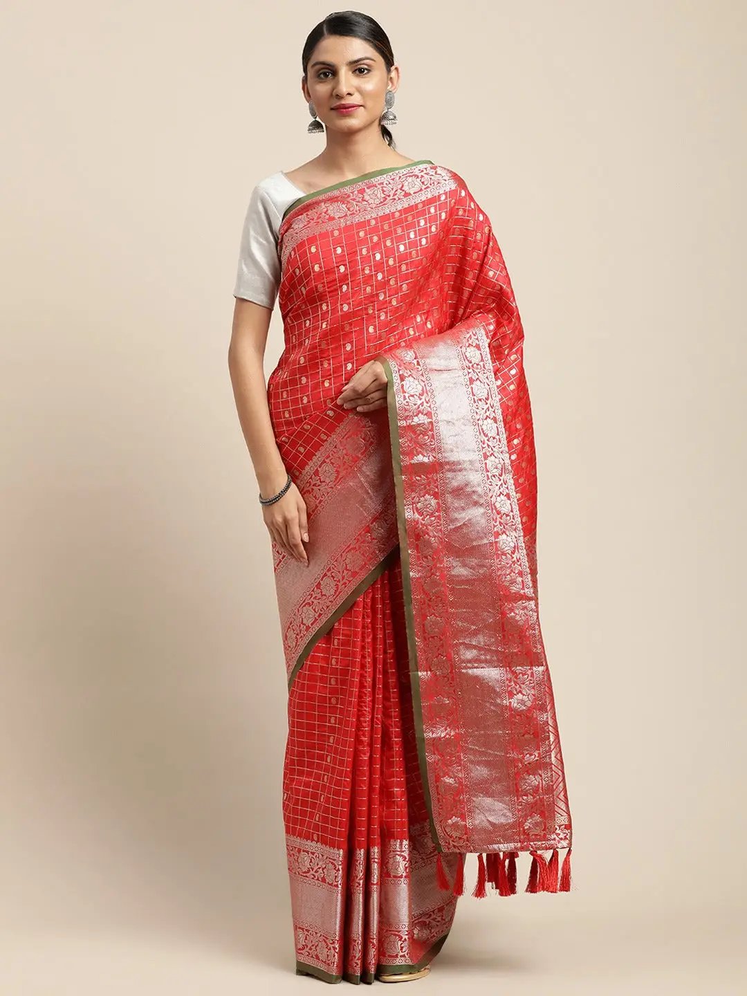 Banarasi Soft Silk Kanchi Zari Weaving Saree 