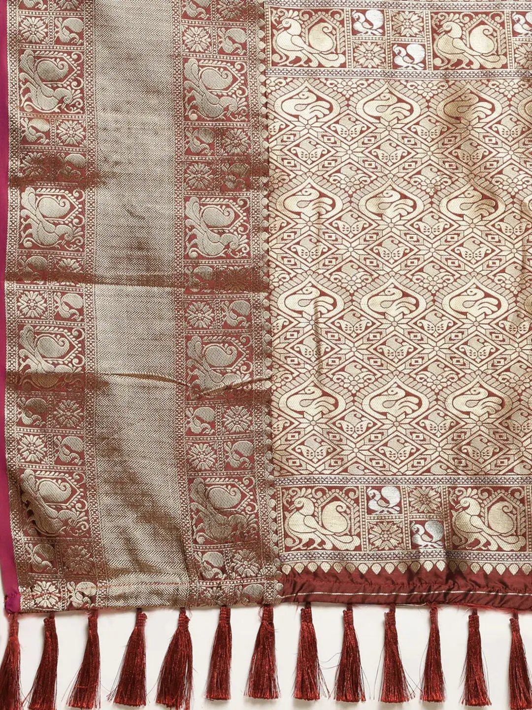 Banarasi Soft Silk Kanchi Zari Weaving Saree 