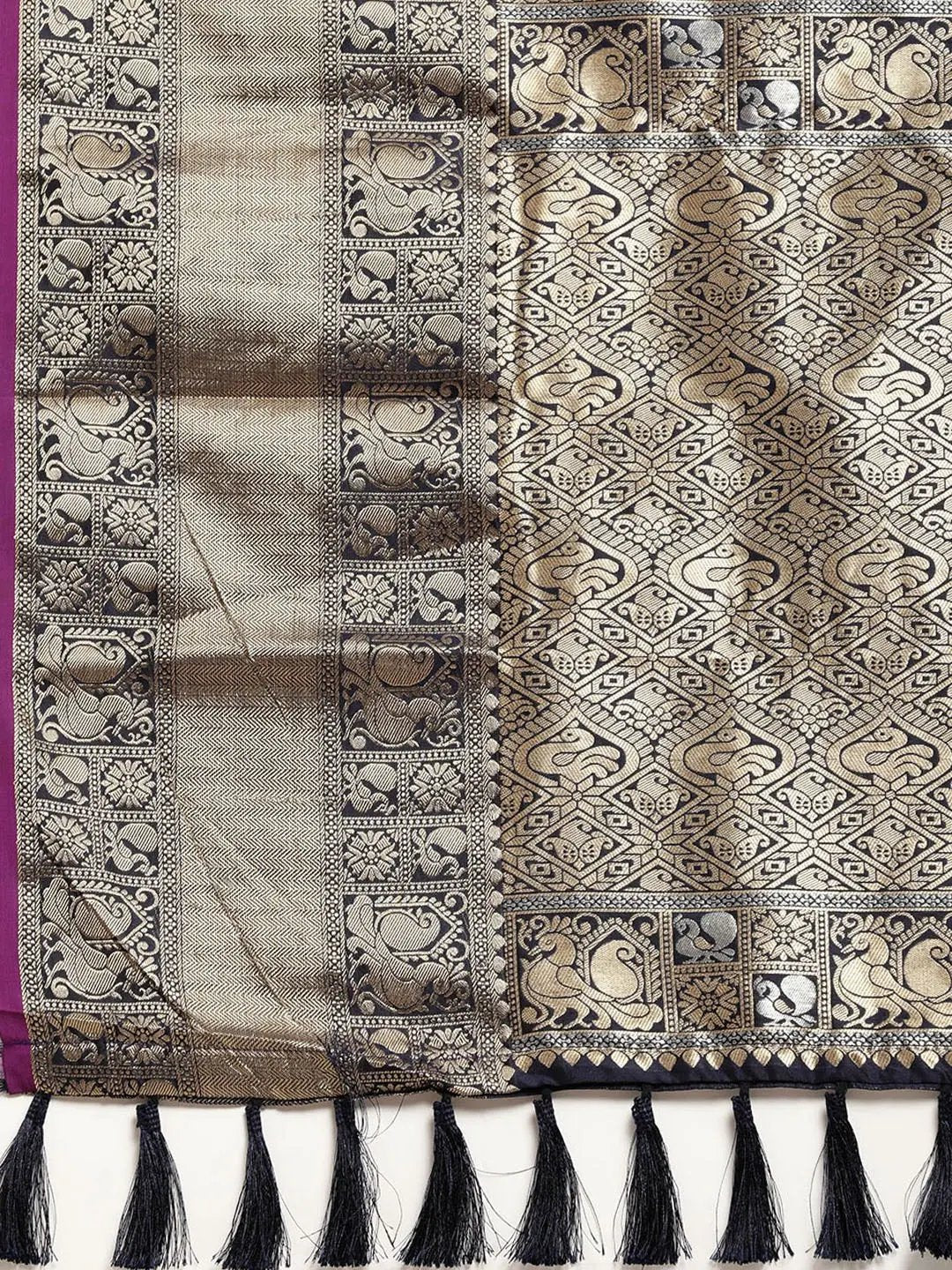 Banarasi Soft Silk Kanchi Zari Weaving Saree 