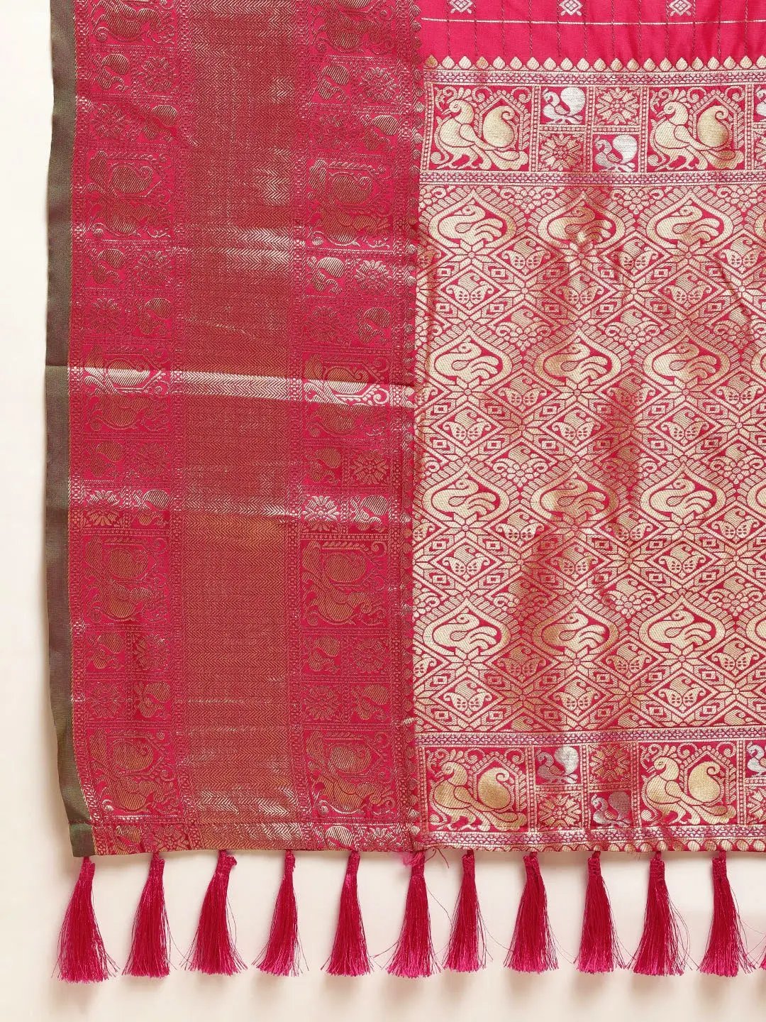 Banarasi Soft Silk Kanchi Zari Weaving Saree 