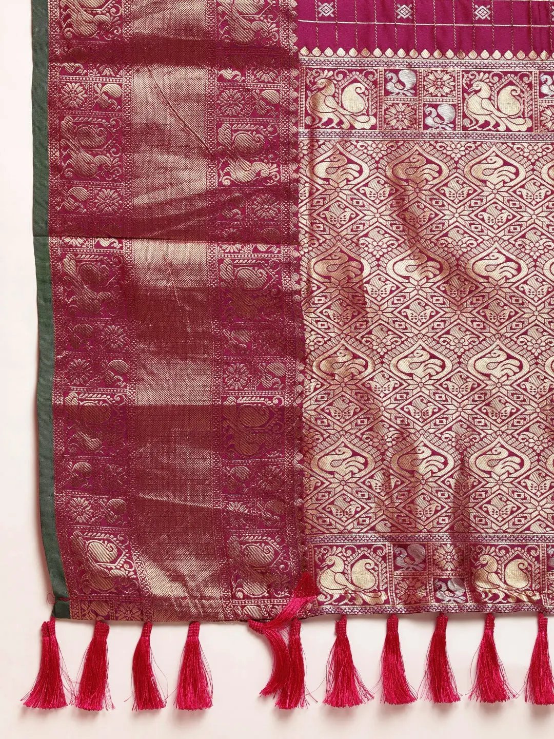 Banarasi Soft Silk Kanchi Zari Weaving Saree 