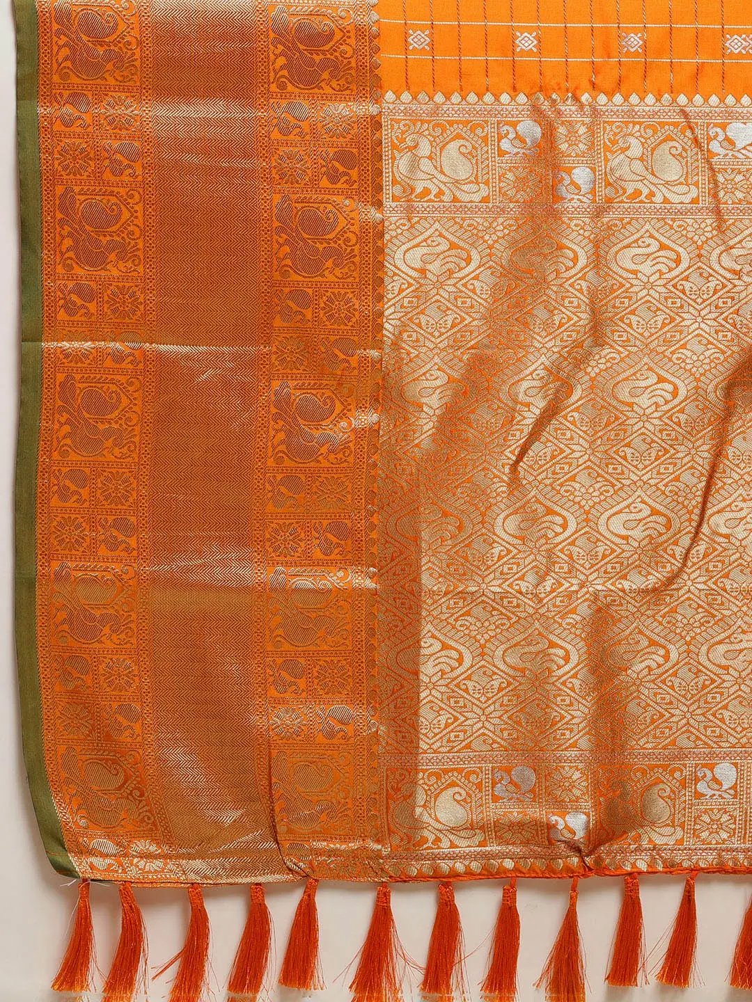 Banarasi Soft Silk Kanchi Zari Weaving Saree 