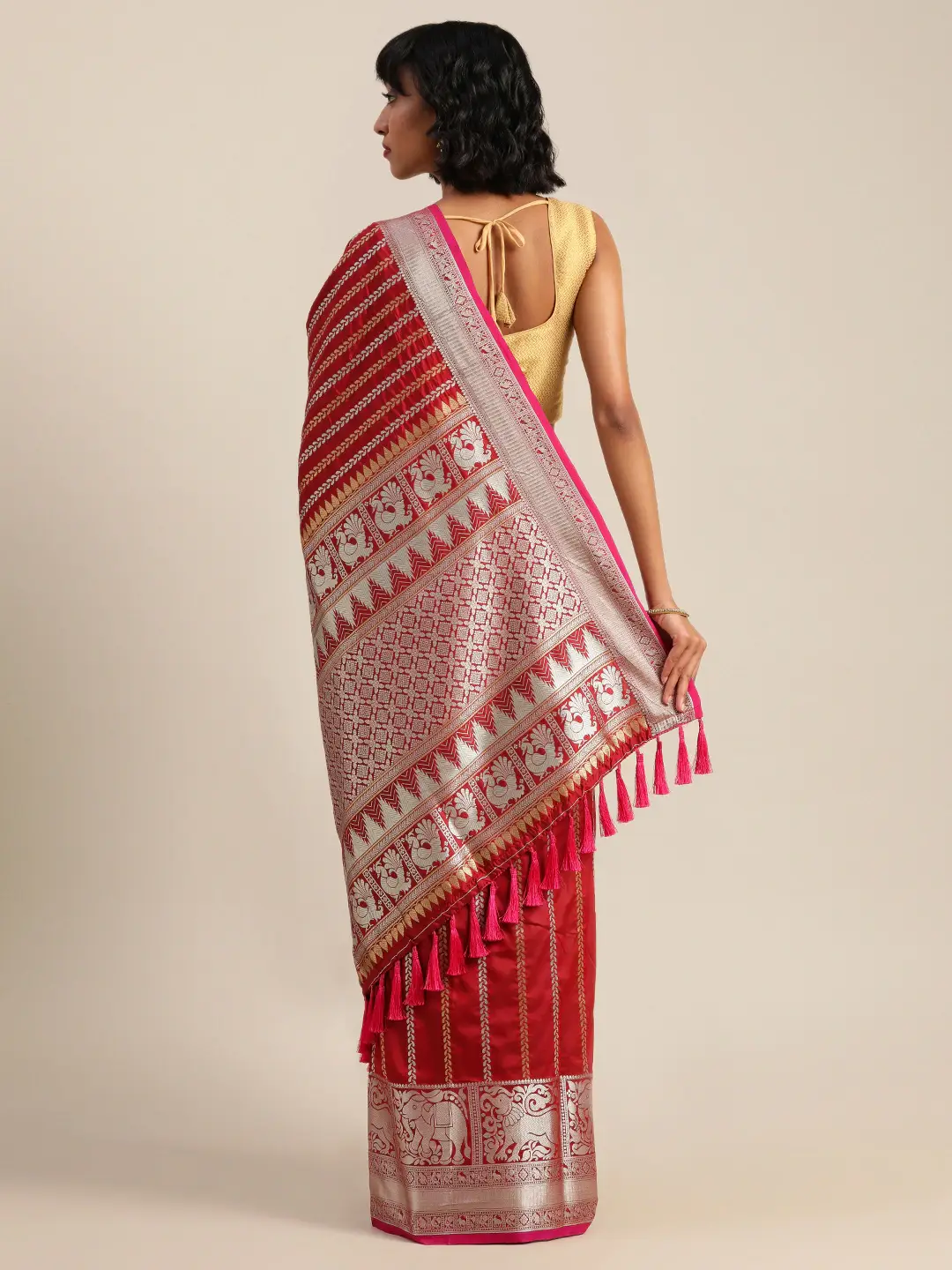 Exclusive Banarasi Kanchi Zari Weaving Saree