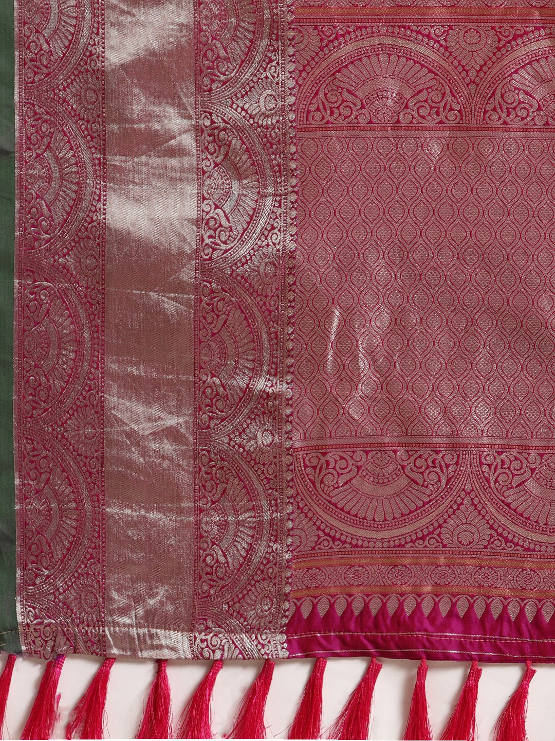 Exclusive Burgundy Colour Banarasi Saree