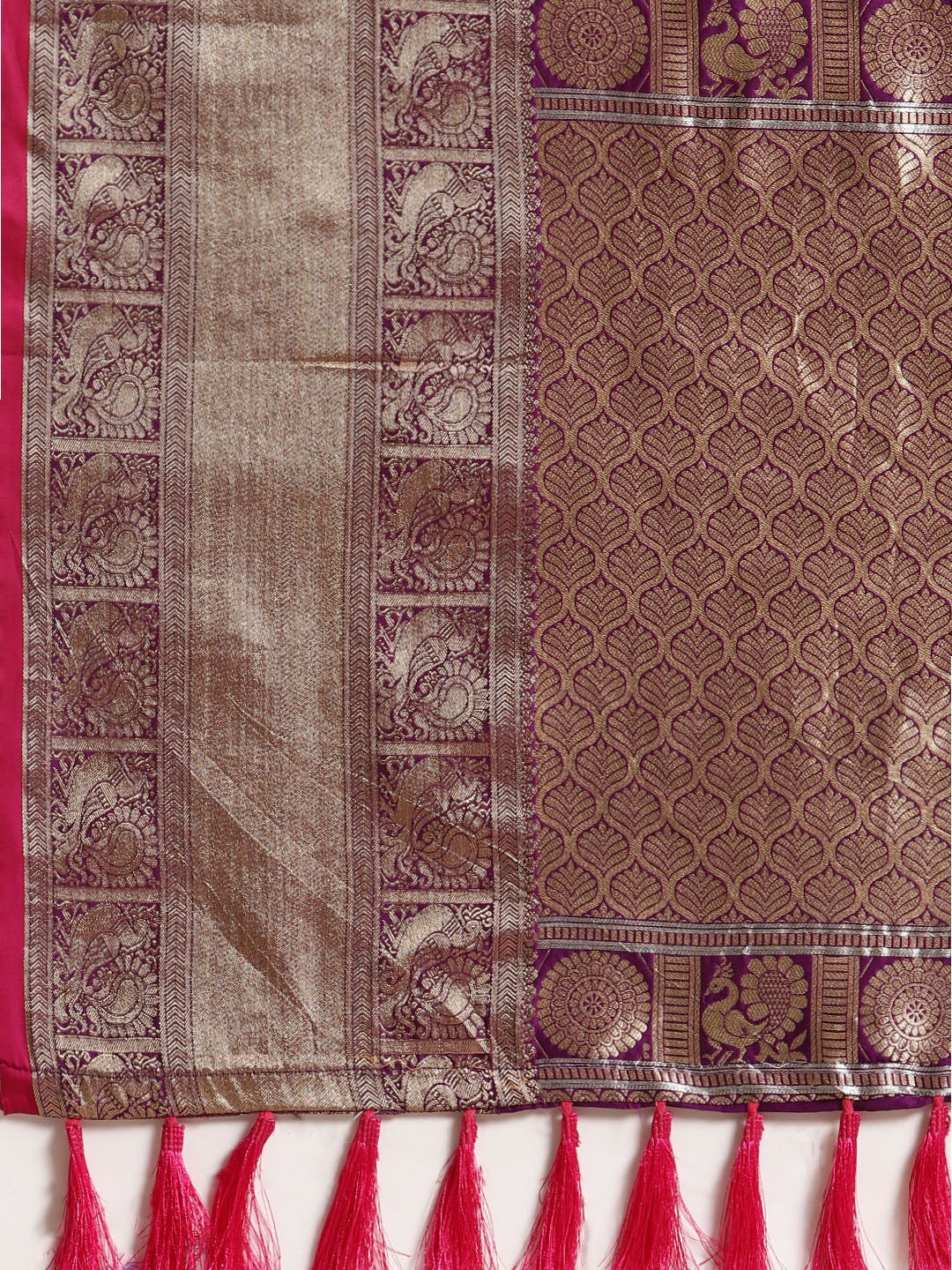 Exclusive Digital Purple Colour Woven Banarasi Saree