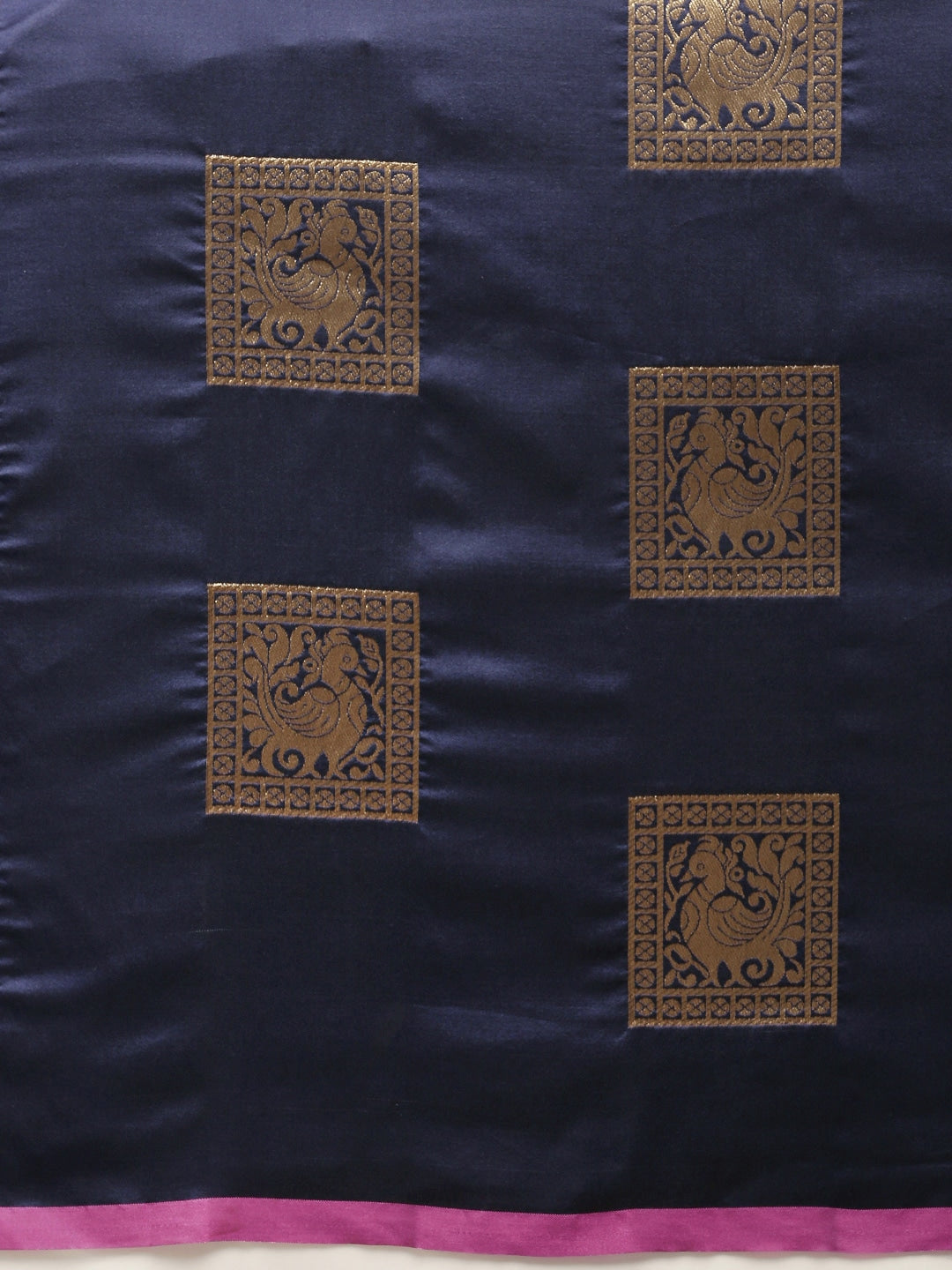 Kanjivaram Navy Silk Blend Saree