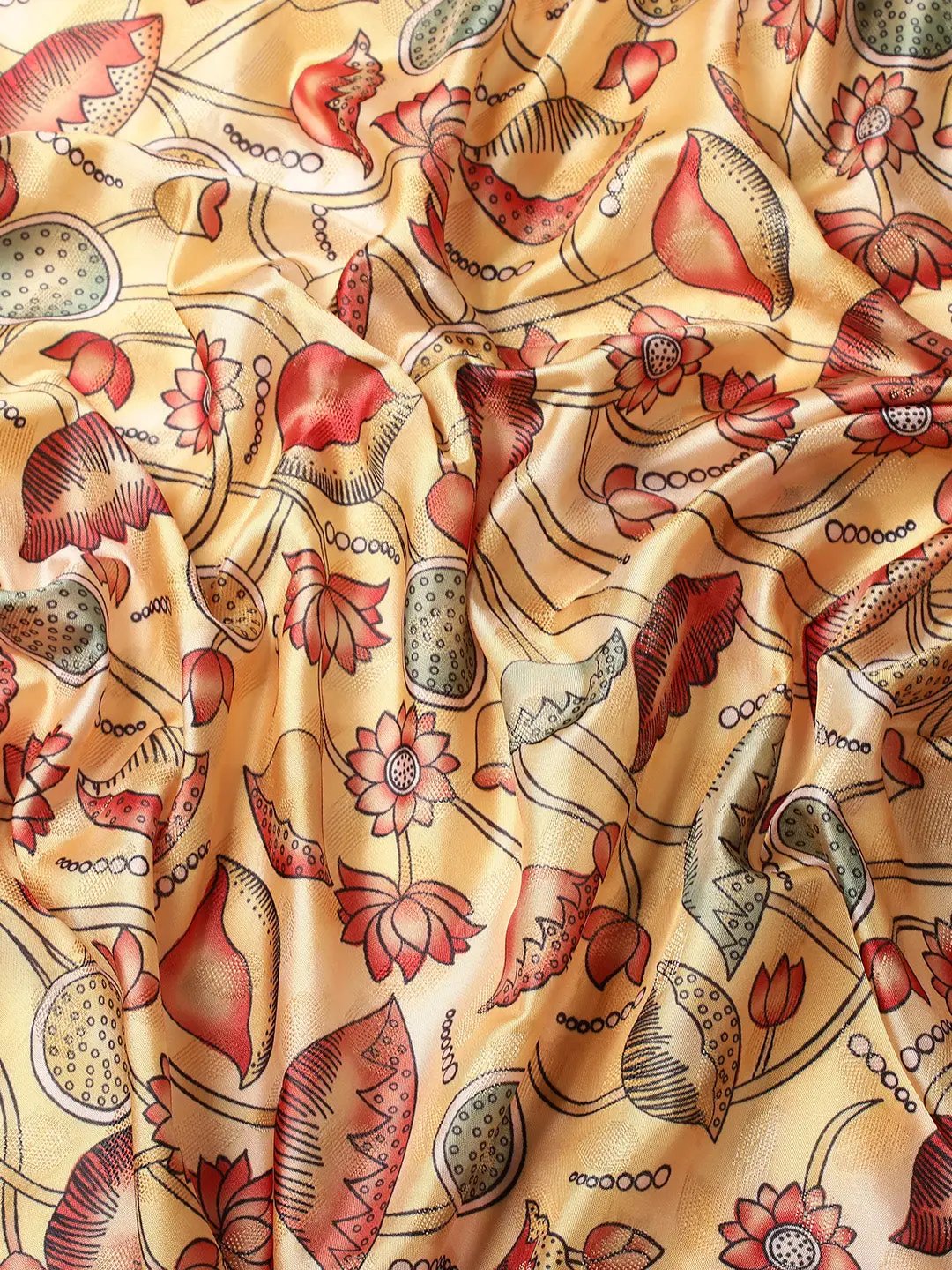 Kalamkari Pattu Banarasi Silk Saree