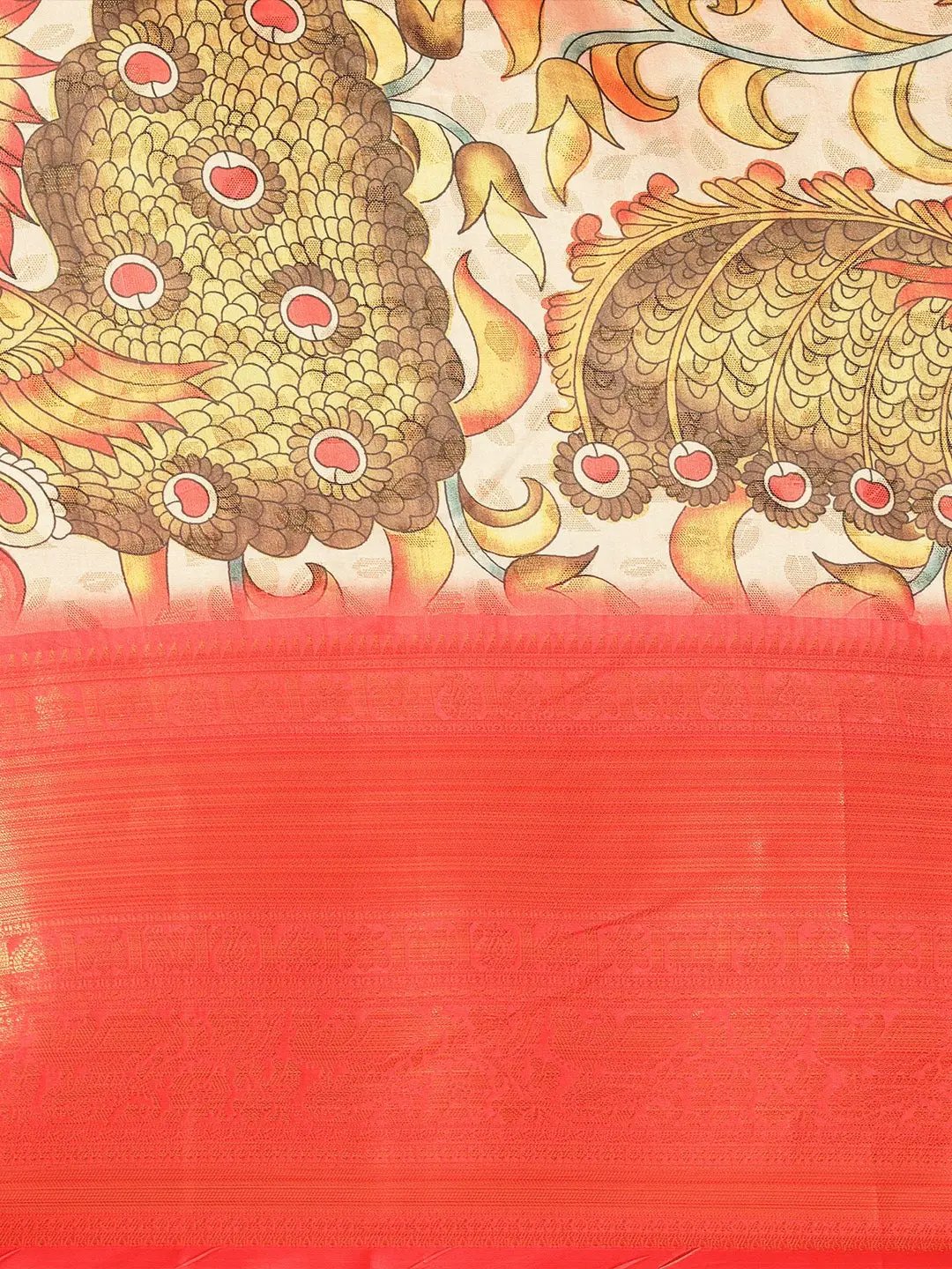 Kalamkari Pattu Banarasi Silk Saree