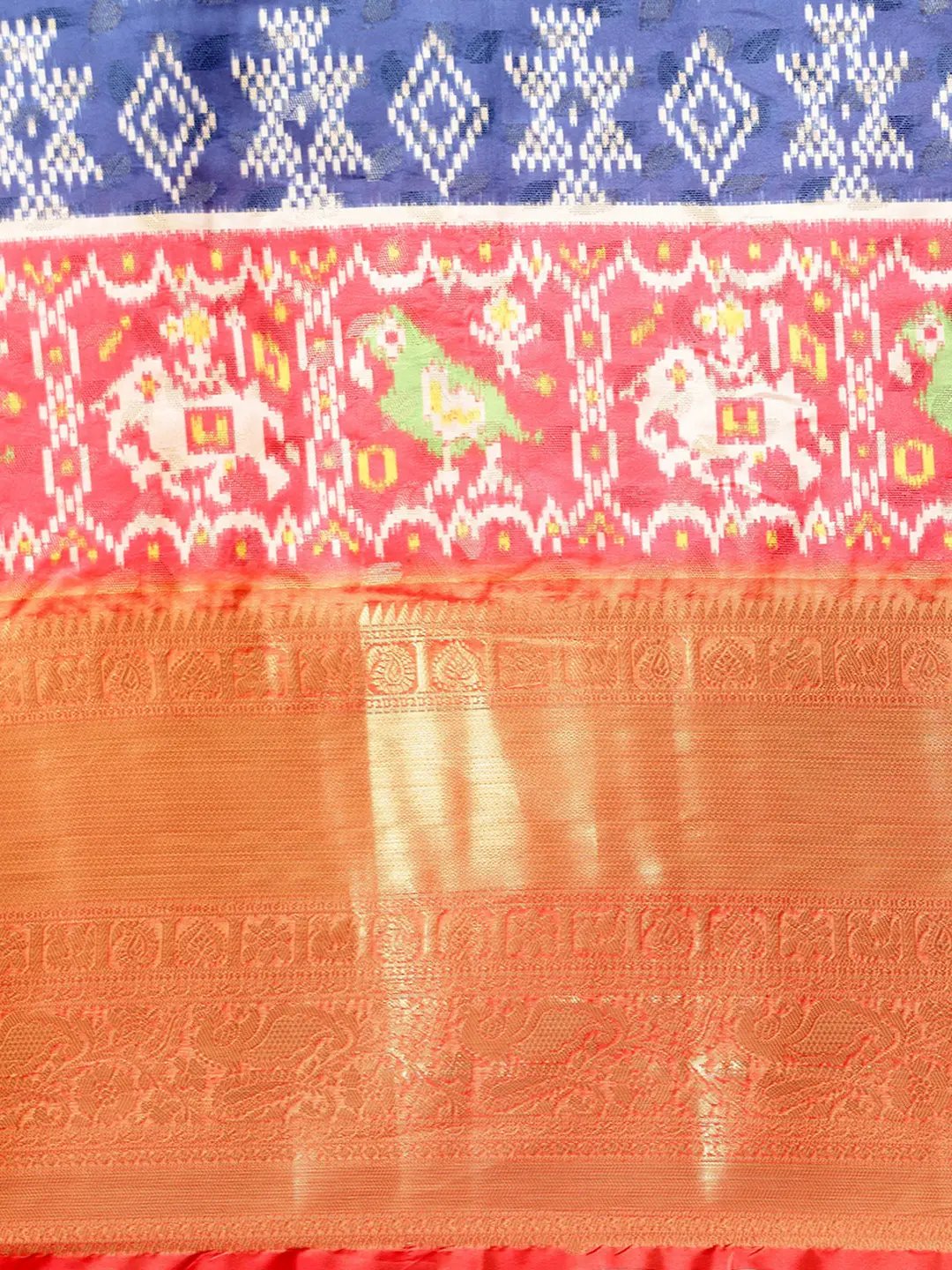 Kalamkari Pattu Banarasi Silk Saree 