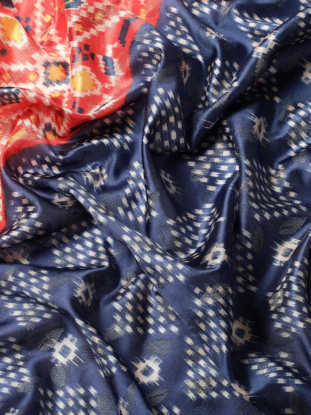 Kalamkari Pattu Banarasi Silk Saree 