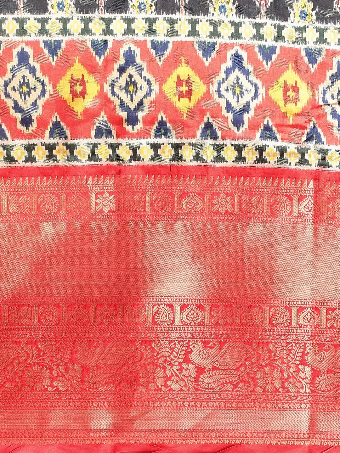 Kalamkari Pattu Banarasi Silk Saree 