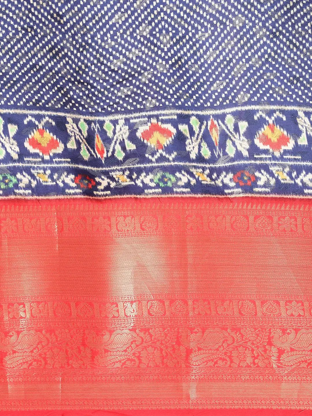 Kalamkari Pattu Banarasi Silk Saree 