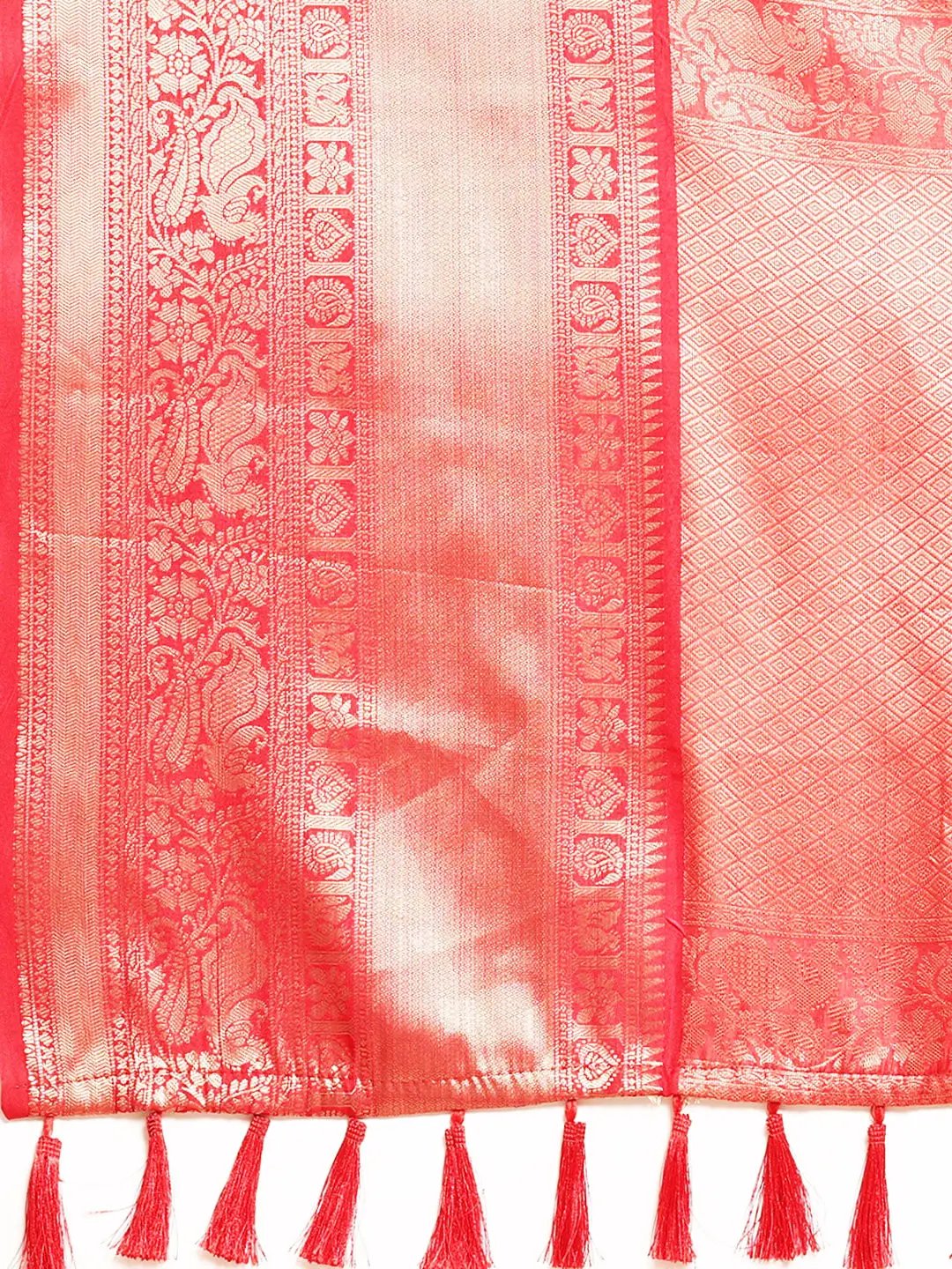 Kalamkari Pattu Banarasi Silk Saree 