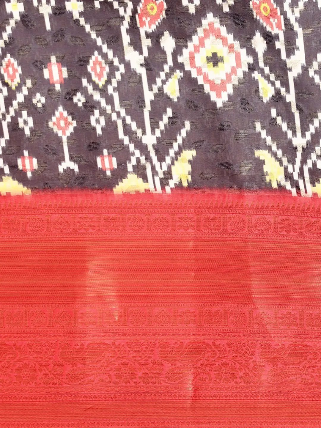 Kalamkari Pattu Banarasi Silk Saree 