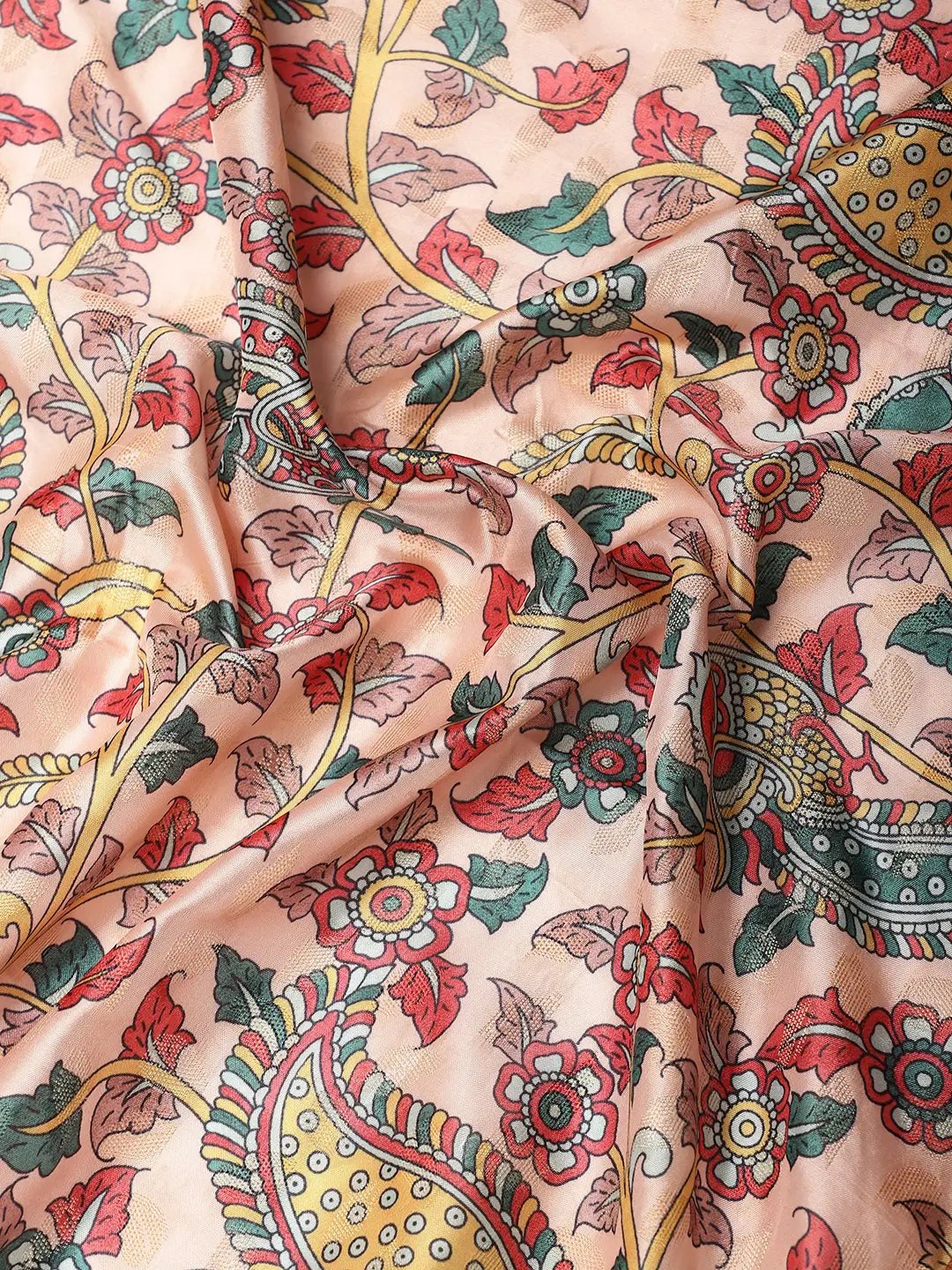 Kalamkari Pattu Banarasi Silk Saree 