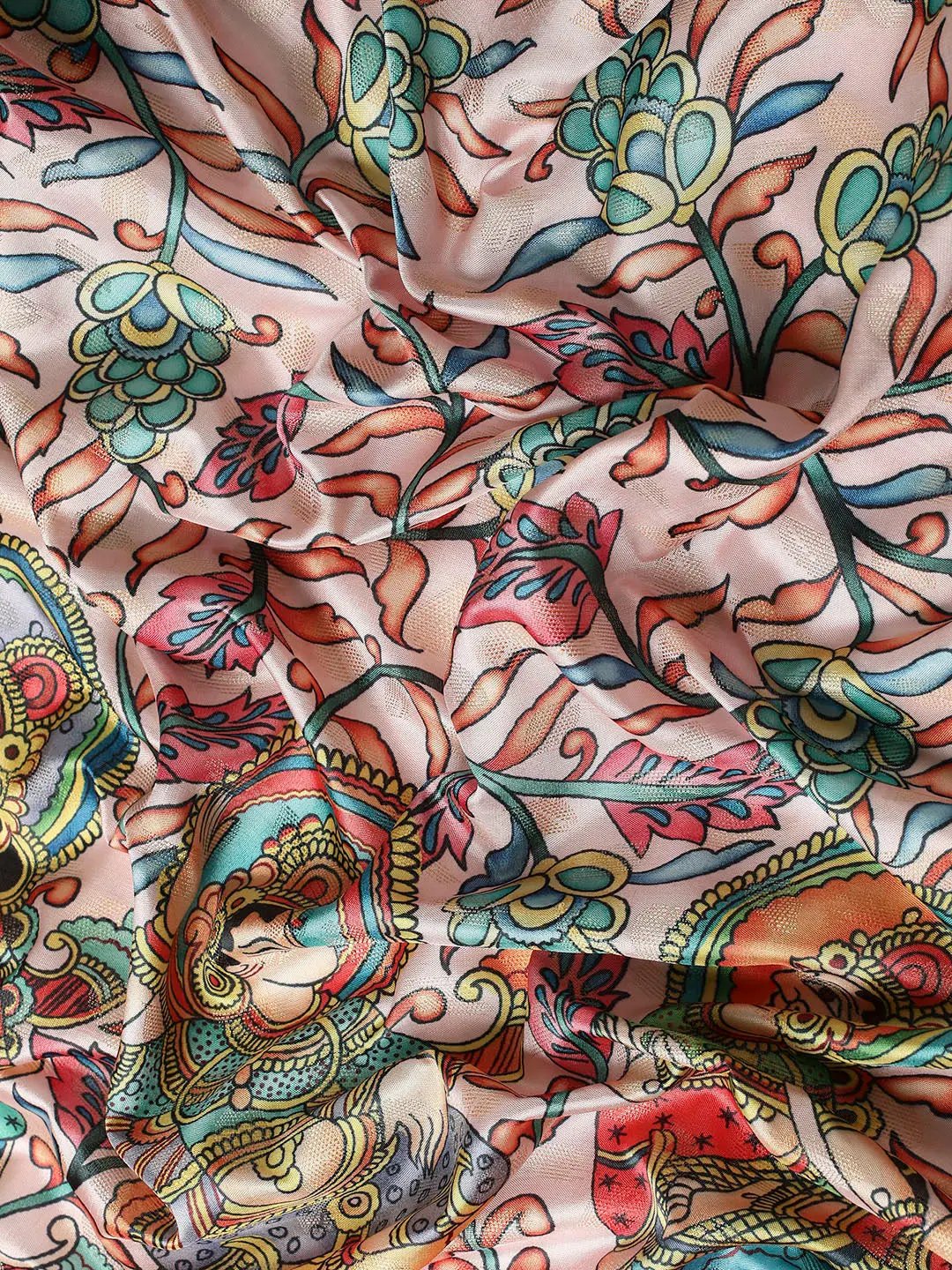 Lastest Kalamkari Pattu Banarasi Silk Saree