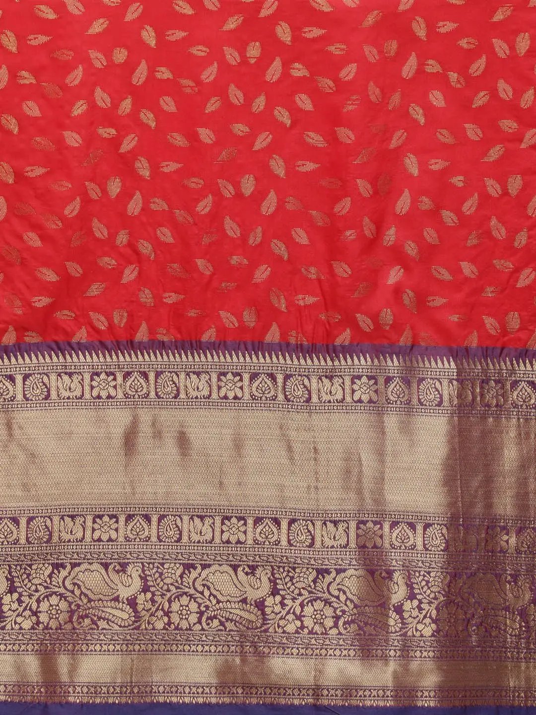  Banarasi Kanchi Pattu Saree with Ethnic Zari Motif Work