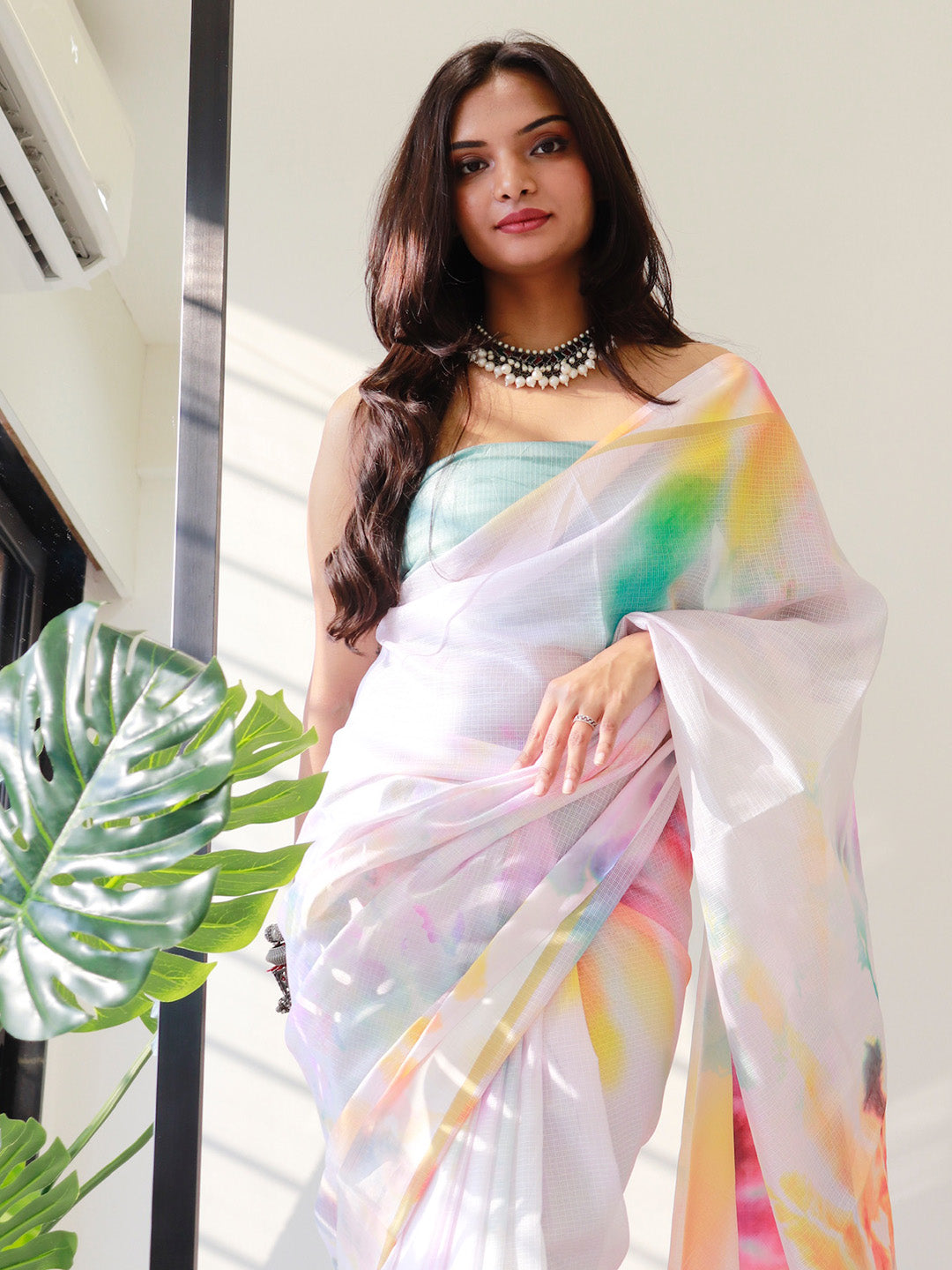 Skies - Buy Shibori Cotton Saree Online | Buy Shibori Sarees Online