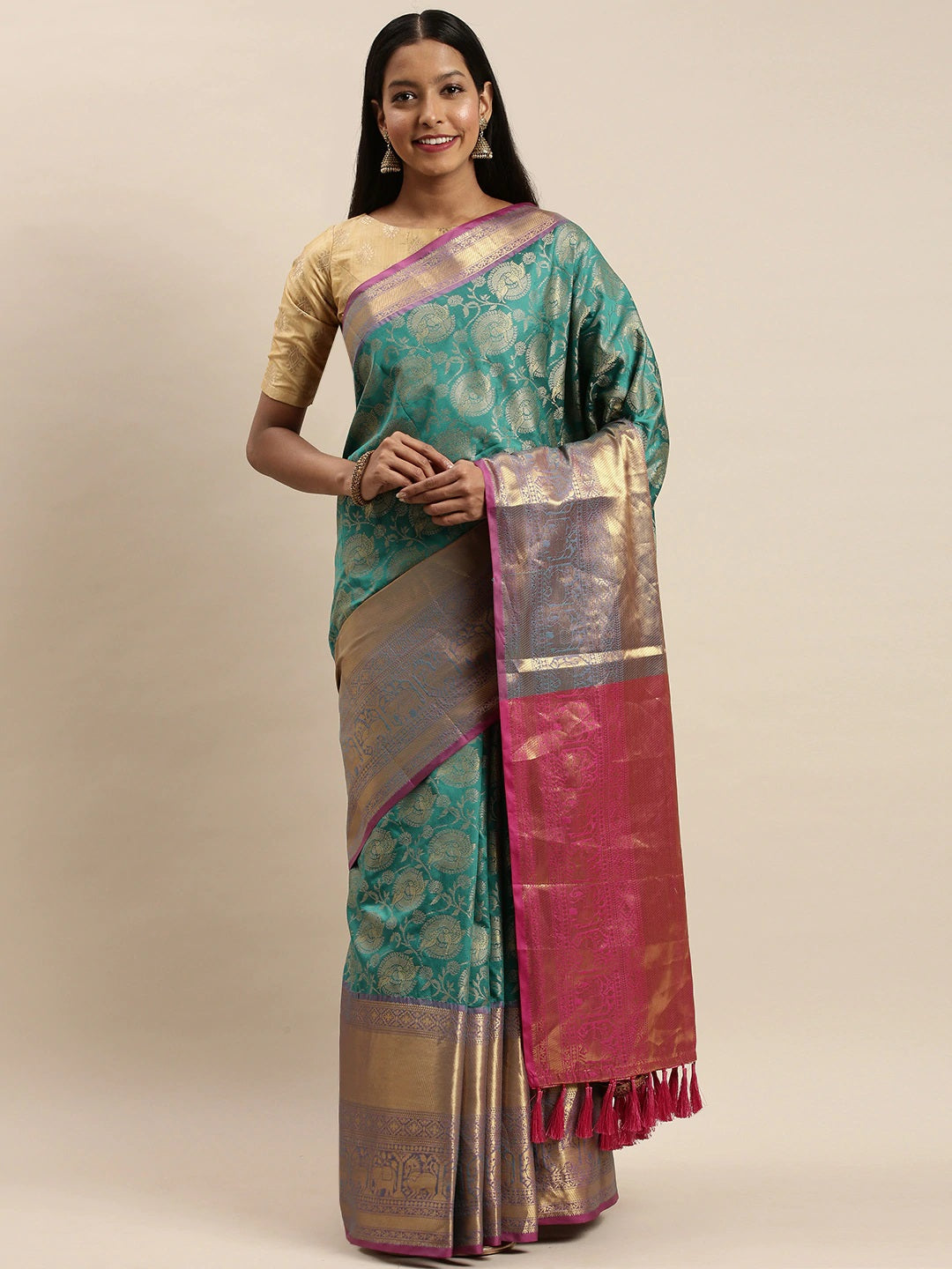 Buy Banarasi Soft Silk Kanjivaaram Saree | Vastranand