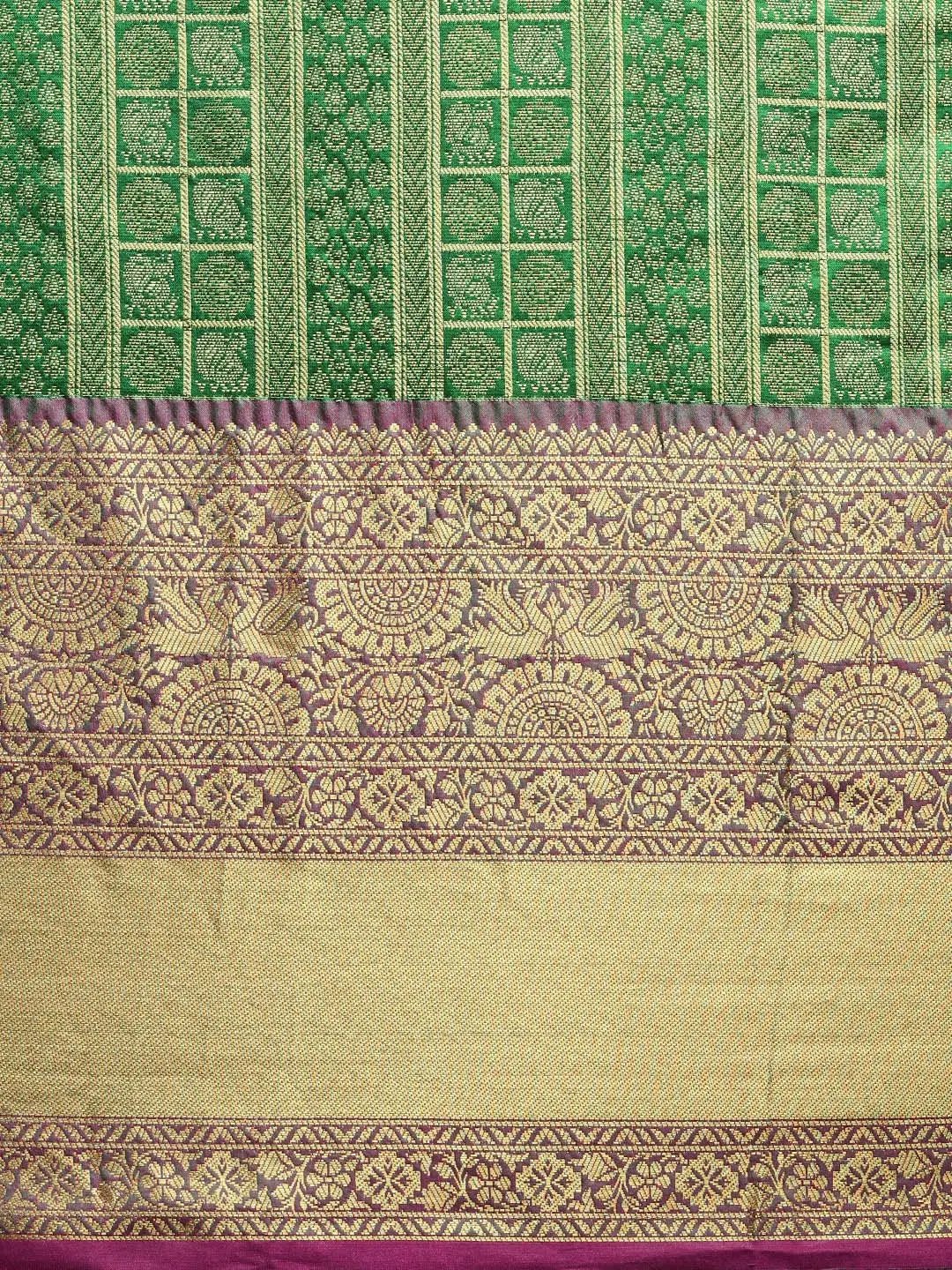 Banarasi Woven Design Saree With Zari Border