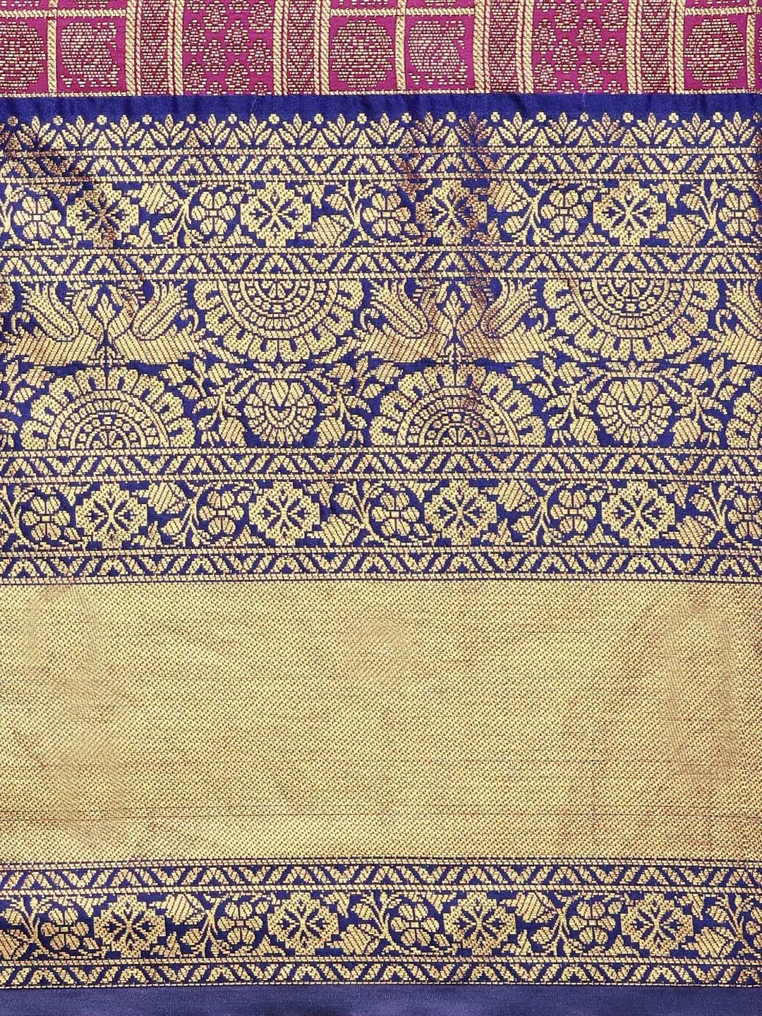 Banarasi Woven Design Saree With Zari Border