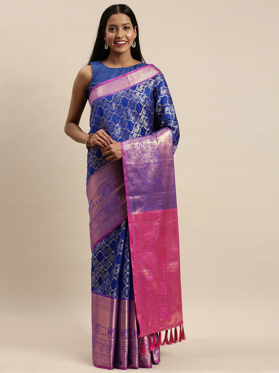 Buy Banarasi Soft Silk Kanjivaaram Saree | Vastranand