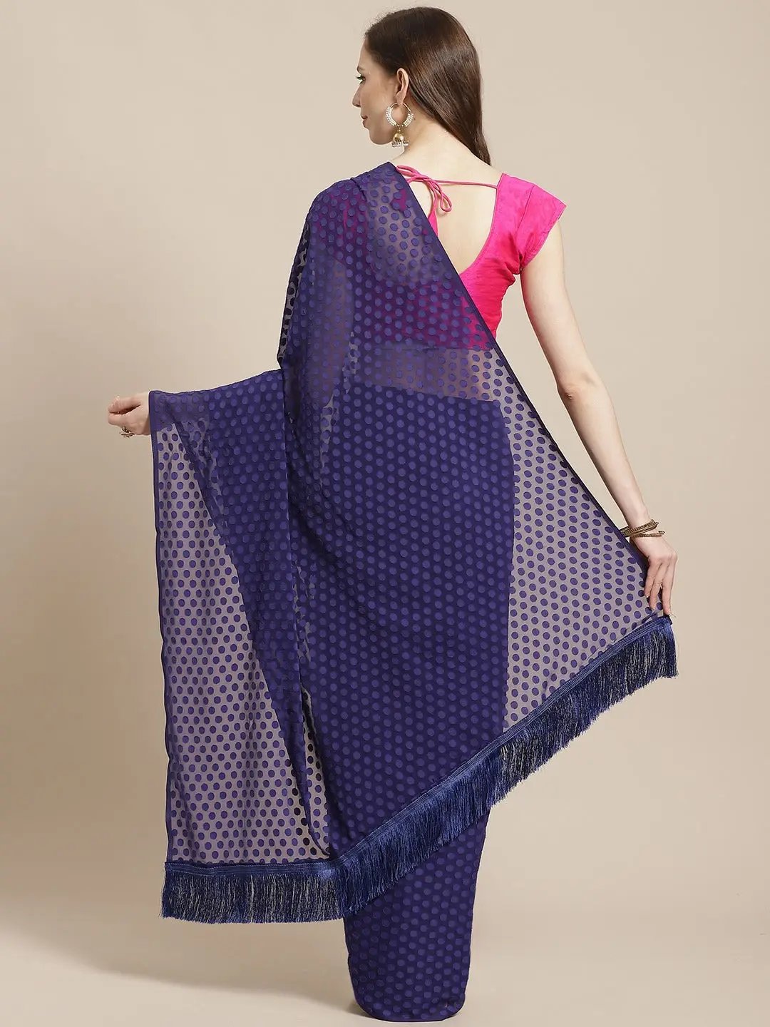 Pure Soft Georgette Self Weaving Saree 