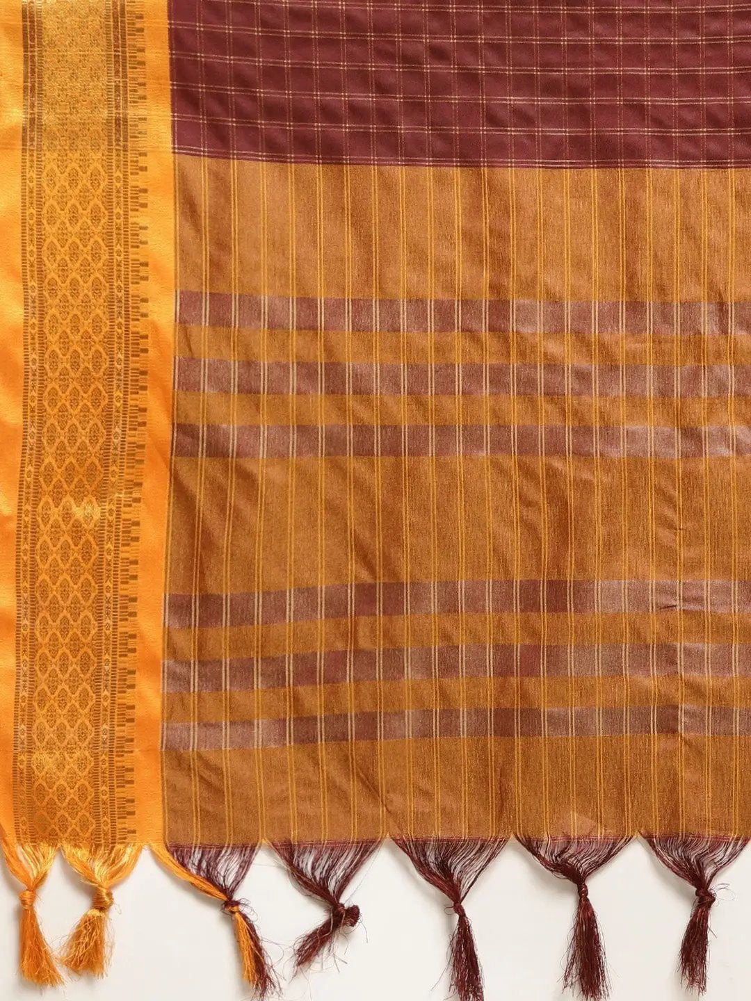 Uppada Cotton Silk Saree With Self Butti