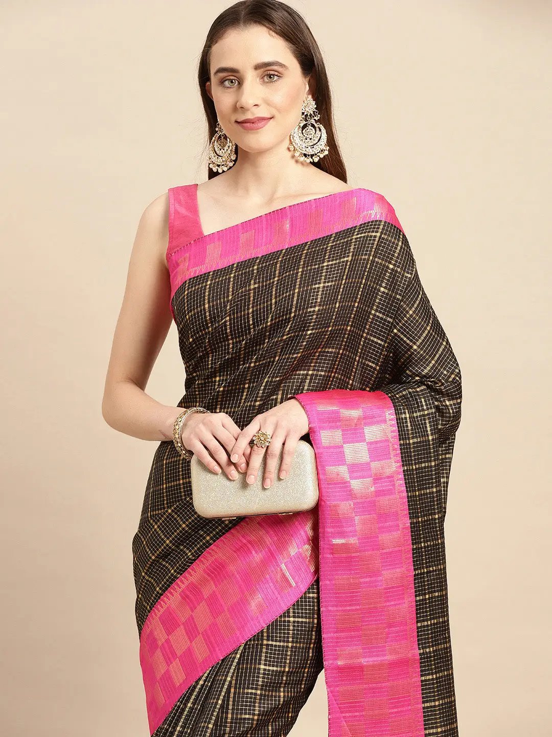 Pink Uppada Silk Sarees (Add to Cart Get 15% Extra Discount)202 – Dailybuyys