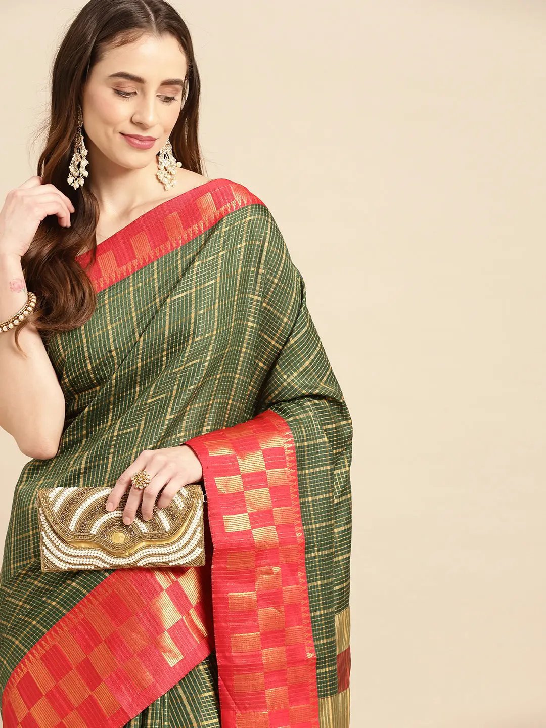  Small Chex Uppada Cotton Silk Saree