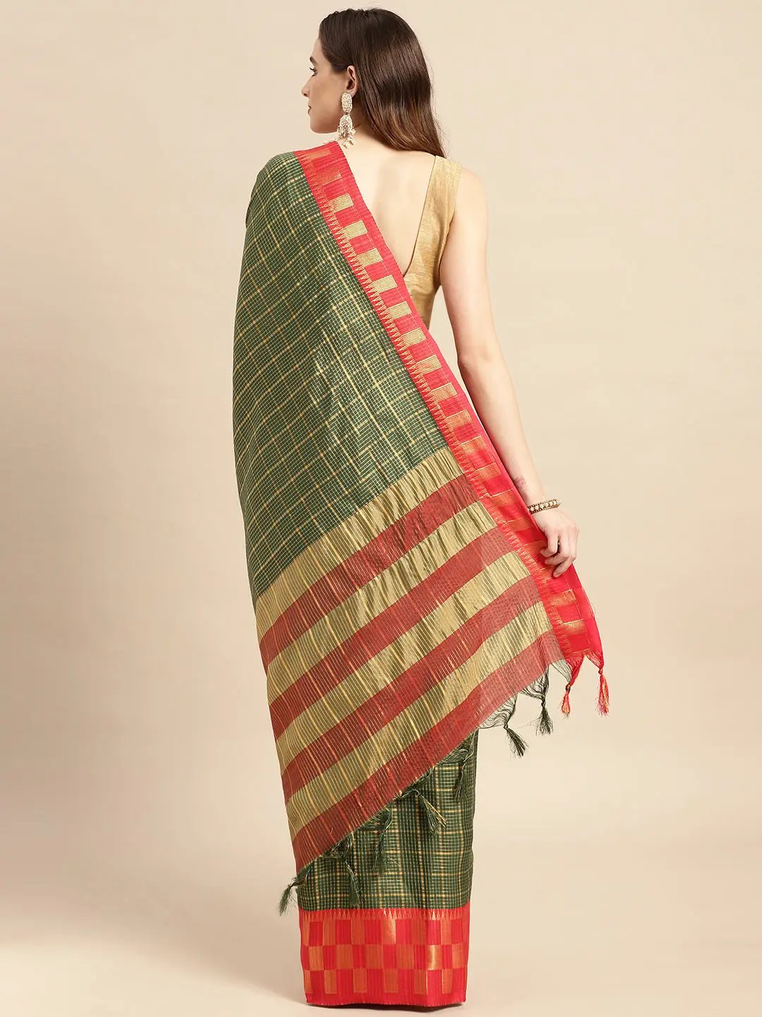  Small Chex Uppada Cotton Silk Saree