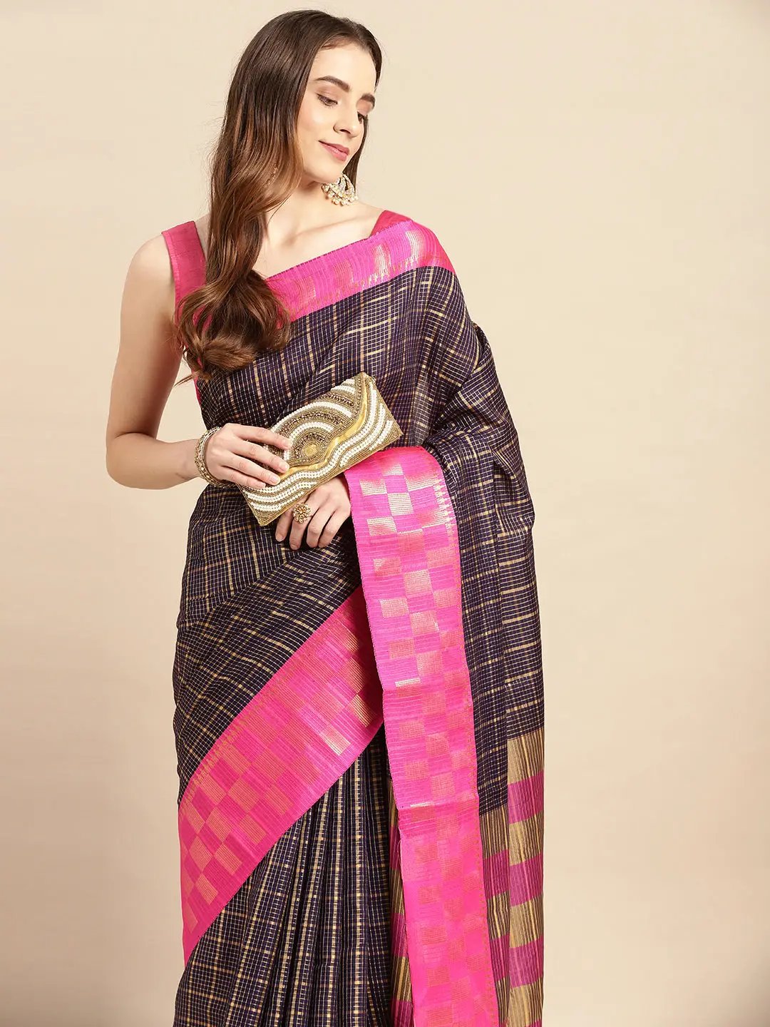  Small Chex Uppada Cotton Silk Saree