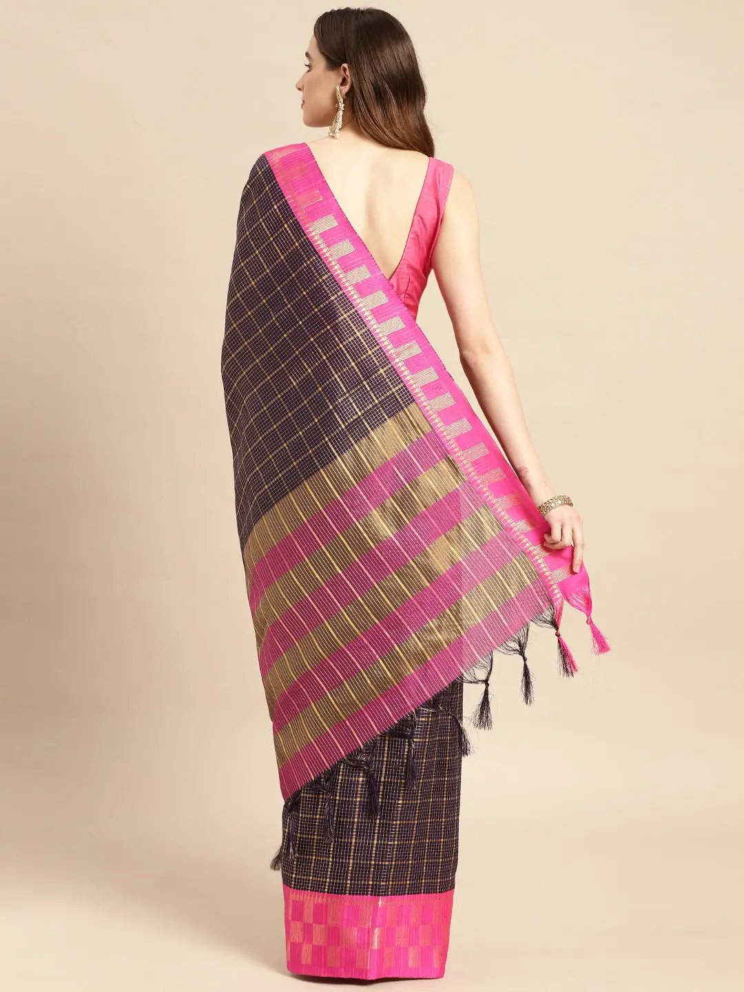  Small Chex Uppada Cotton Silk Saree