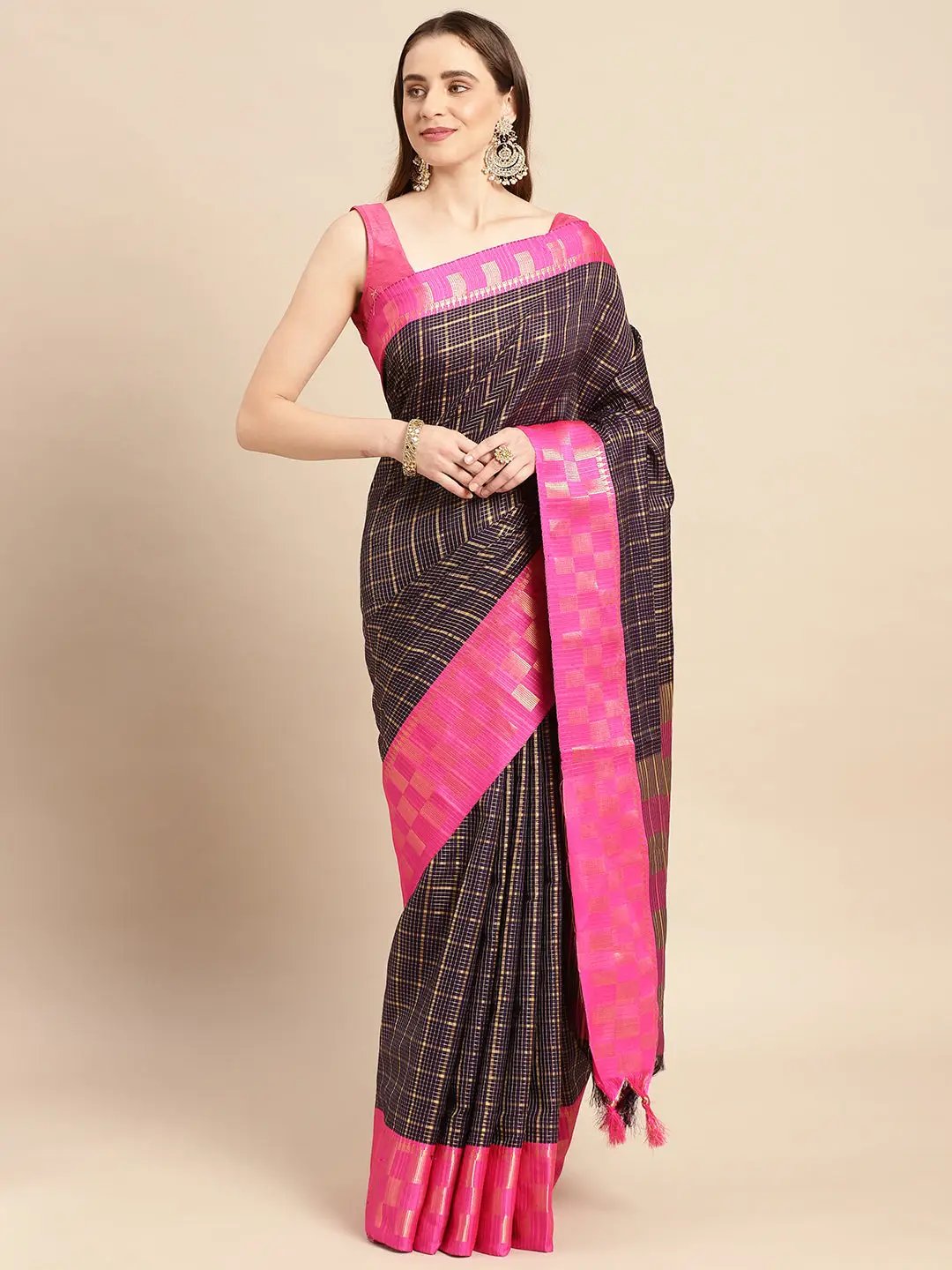  Small Chex Uppada Cotton Silk Saree