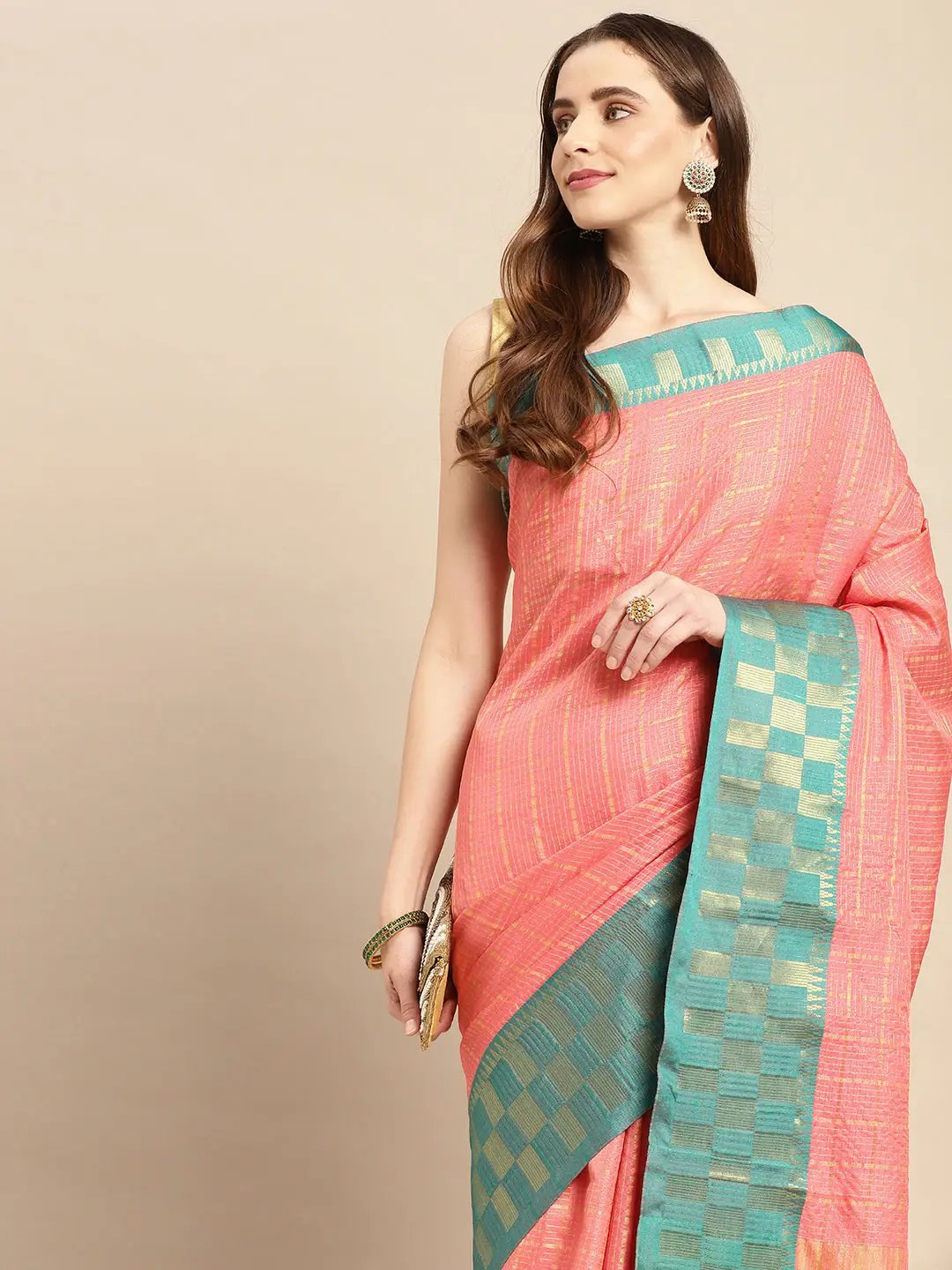  Small Chex Uppada Cotton Silk Saree