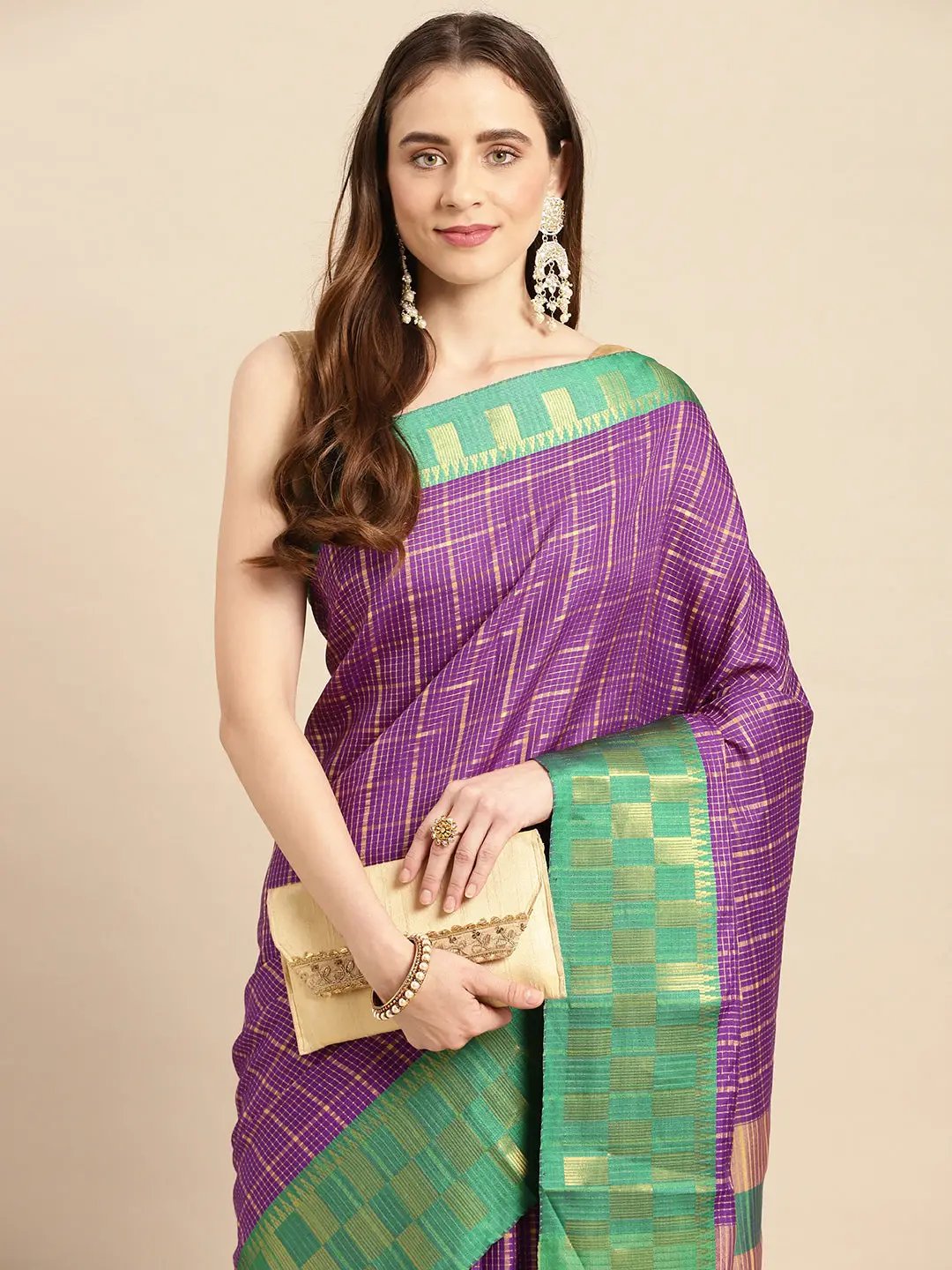  Small Chex Uppada Cotton Silk Saree