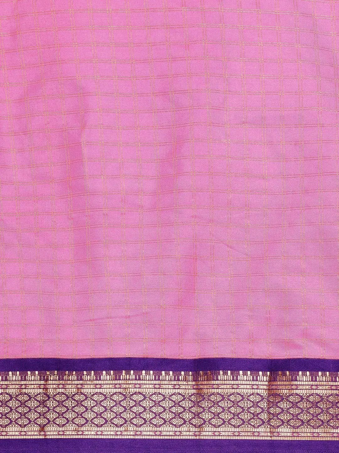 Uppada Cotton Silk Saree With Self Butti