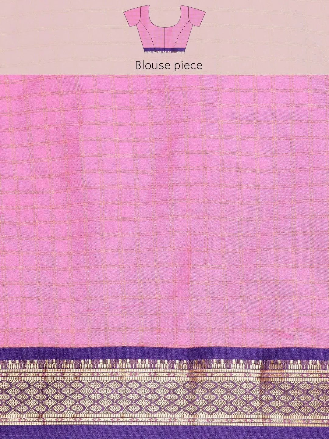 Uppada Cotton Silk Saree With Self Butti