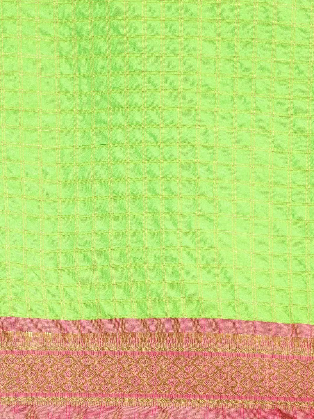 Uppada Cotton Silk Saree With Self Butti