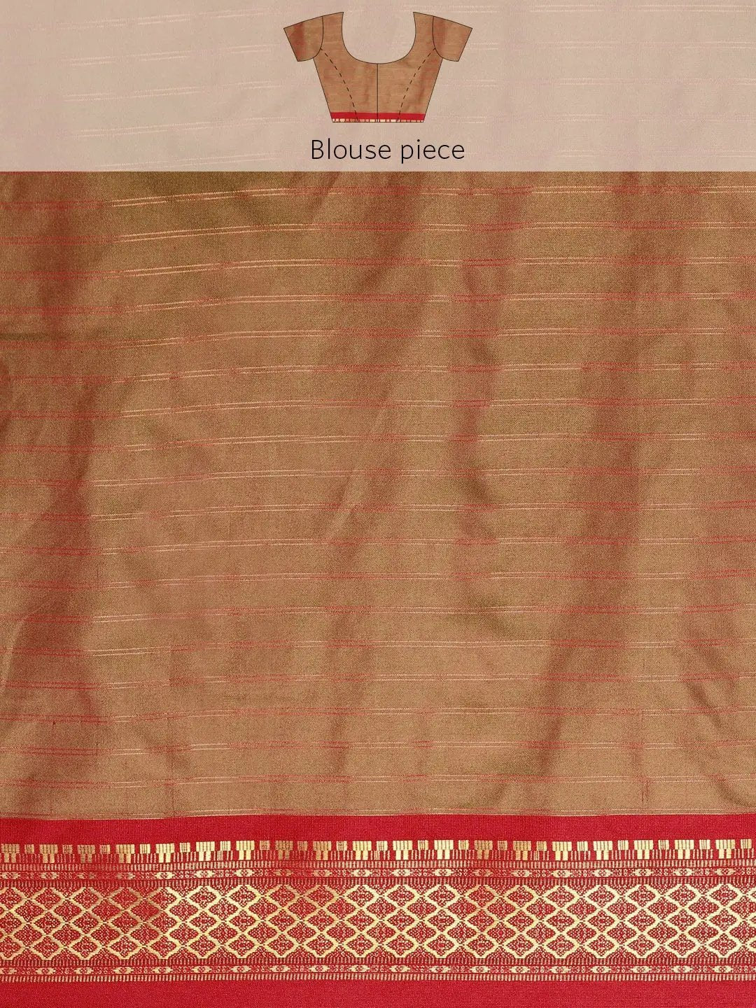 Uppada Cotton Silk Saree With Self Butti