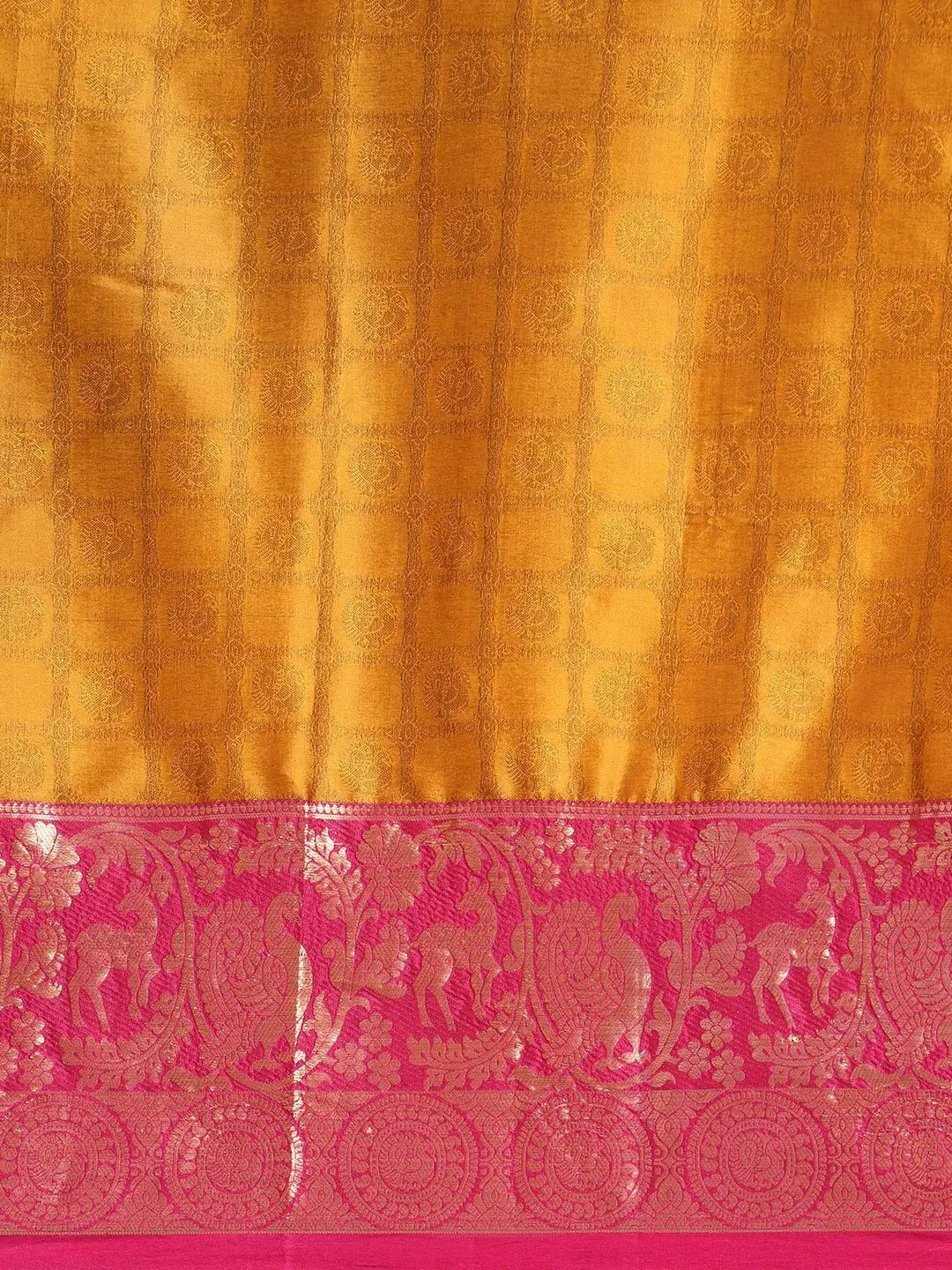 Uppada Cotton Silk Saree With Self Butti