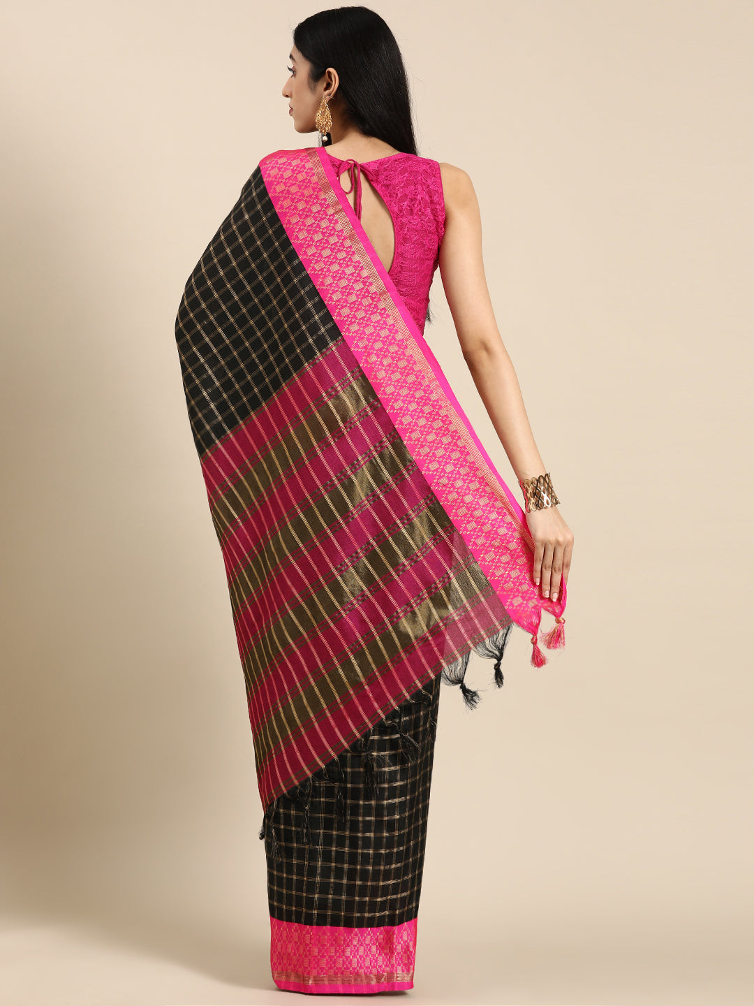  Small Chex Uppada Cotton Silk Saree