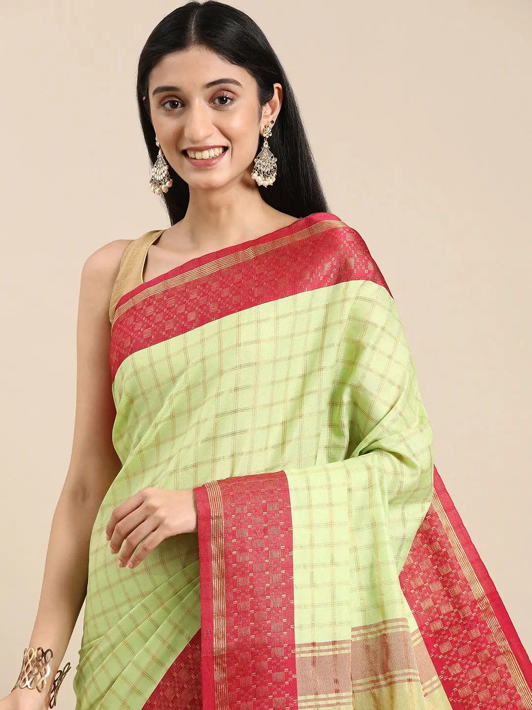  Small Chex Uppada Cotton Silk Saree