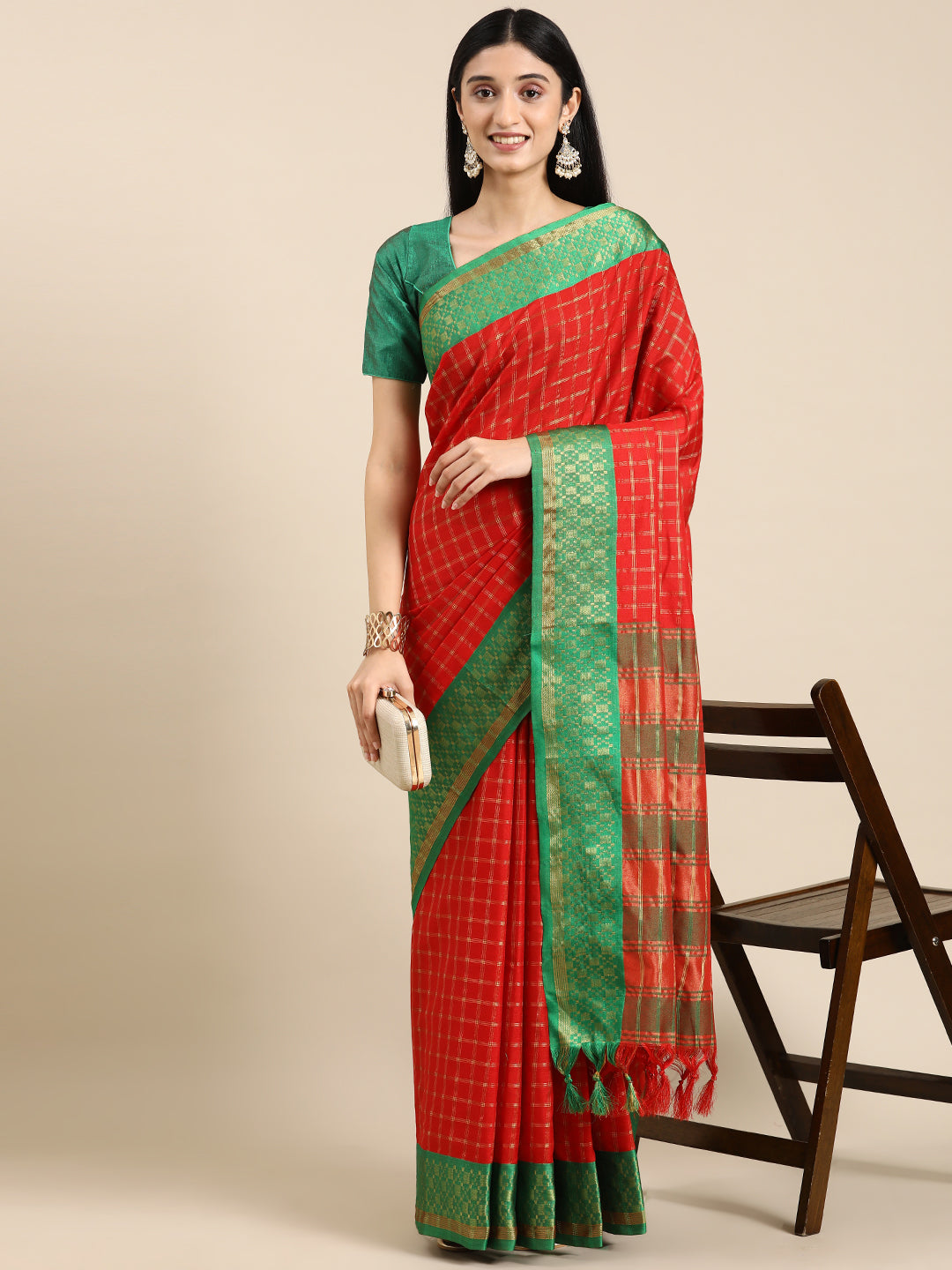  Small Chex Uppada Cotton Silk Saree